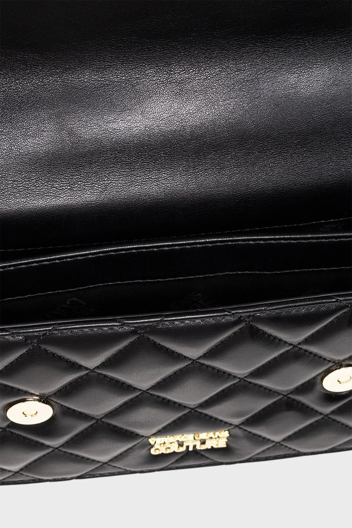 Versace Jeans Couture Logolu Zincir Askılı Kapitone Bayan Çanta 73VA4BC1 ZS409 899 SİYAH - 5