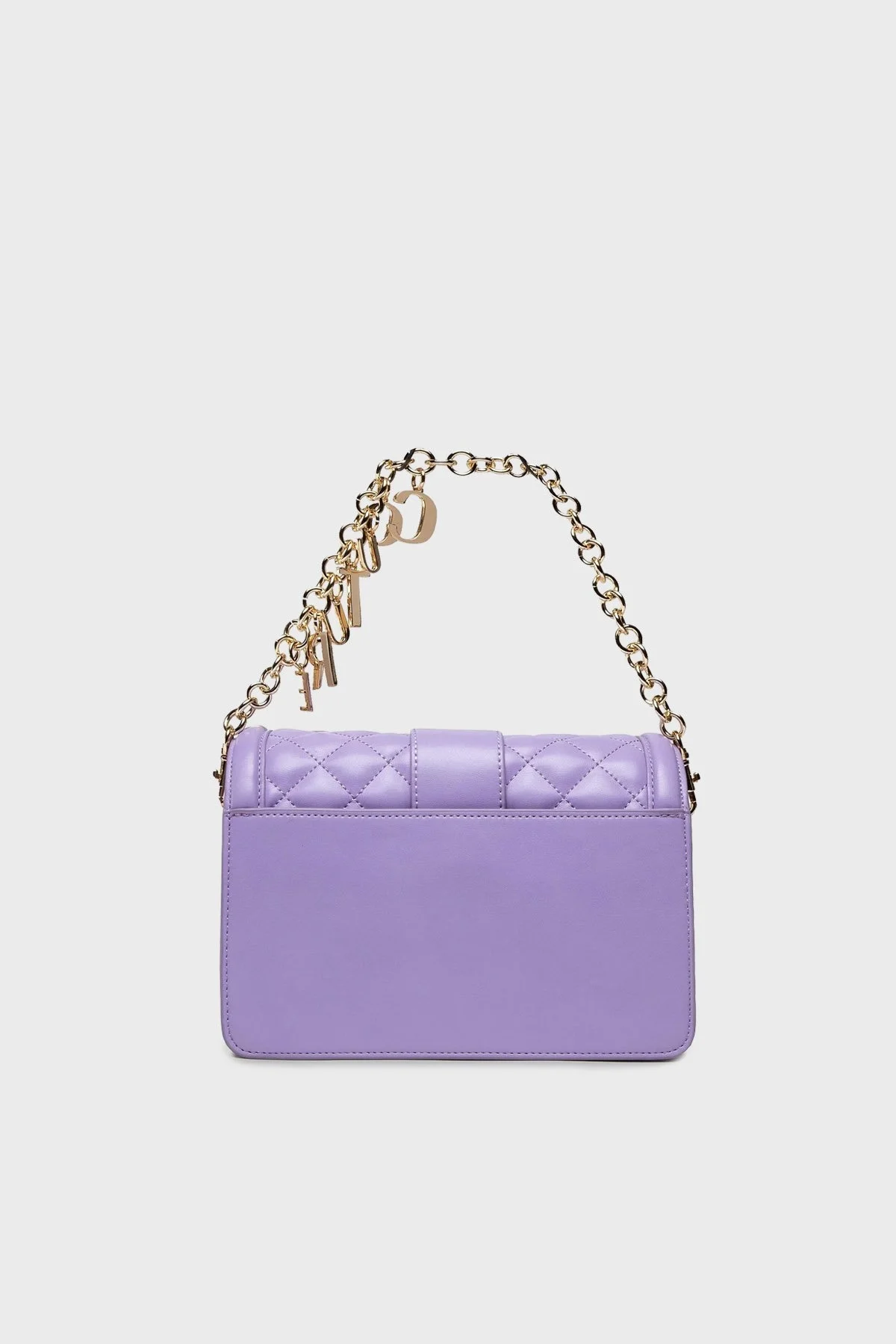 Versace Jeans Couture Logolu Zincir Askılı Kapitone Bayan Çanta 73VA4BF1 ZS510 311 LİLA - 4