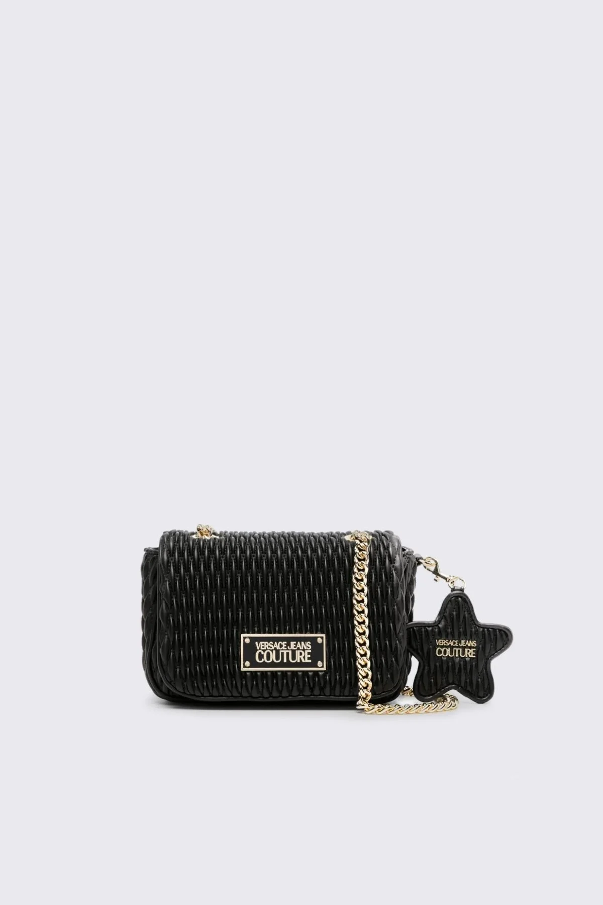 Versace Jeans Couture Logolu Zincir Askılı Kapitone Bayan Çanta 75VA4BO5 ZS818 899 SİYAH - 1
