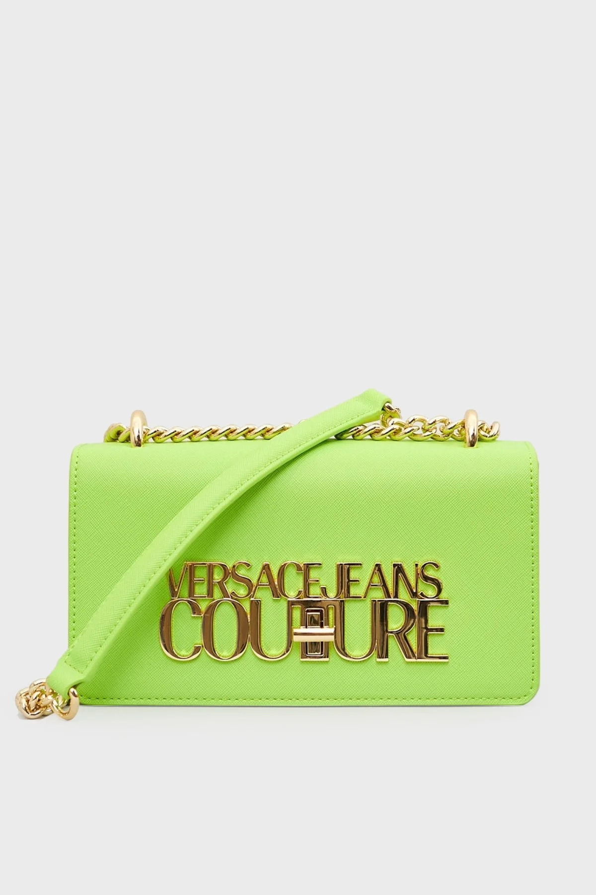 Versace Jeans Couture Logolu Zincirli Omuz Askılı Bayan Çanta 74VA4BL1 ZS467 110 FISTIK YEŞİL - 2