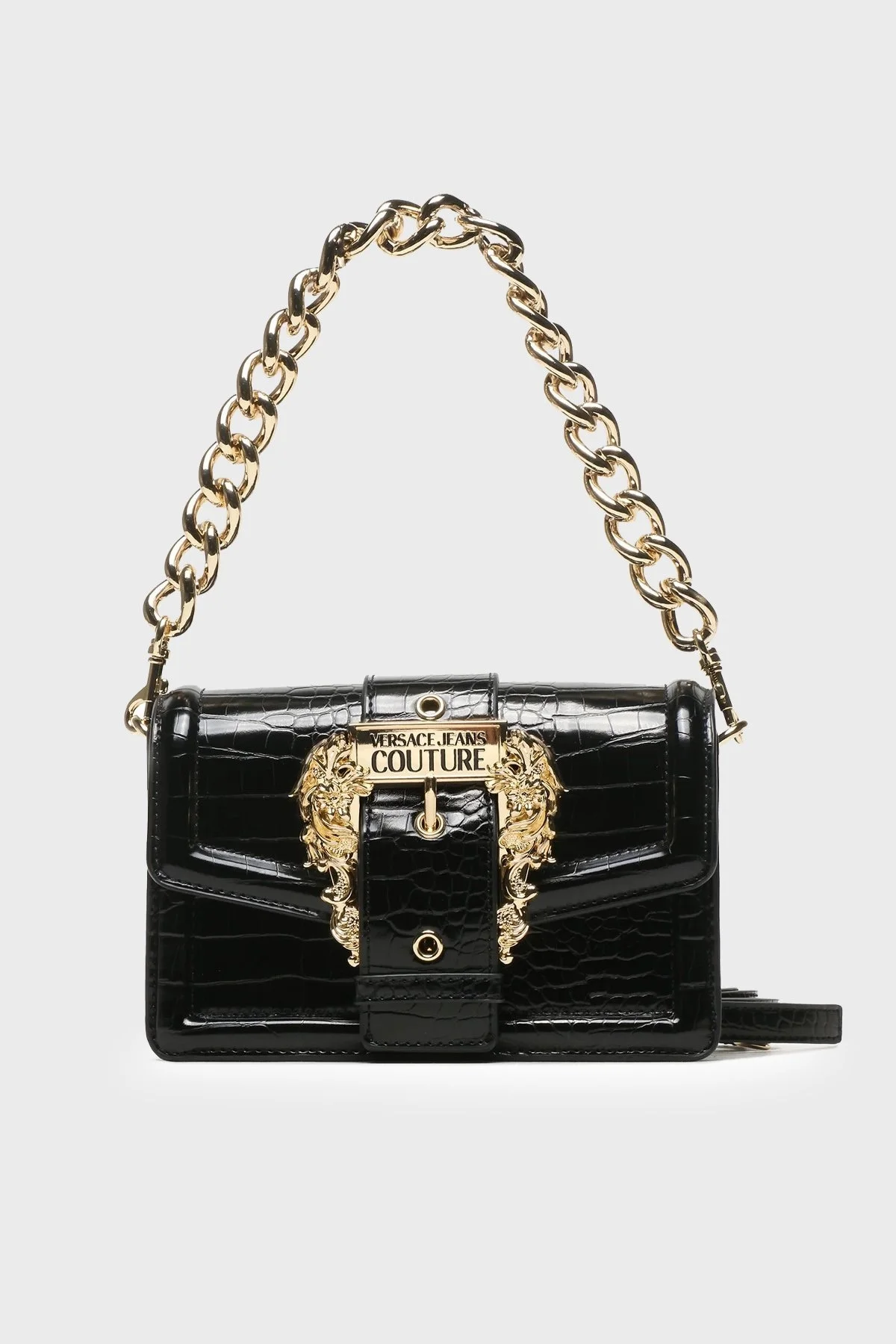 Versace Jeans Couture Mini Cüzdanlı Çıkarılabilir Omuz Askılı Bayan Çanta 74VA4BF CZS578 899 SİYAH - 6