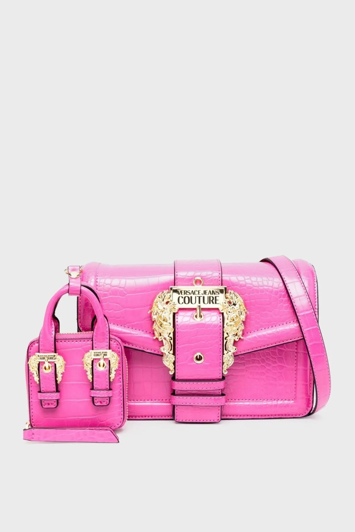Versace Jeans Couture Mini Cüzdanlı Çıkarılabilir Omuz Askılı Bayan Çanta 74VA4BFC ZS578 406 FUŞYA - 1