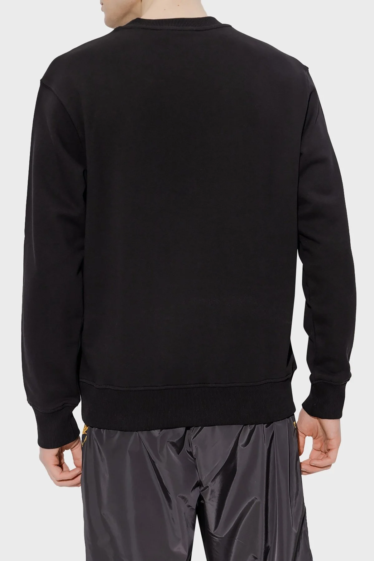 Versace Jeans Couture Pamuklu Bisiklet Yaka Erkek Sweat 74GAIT02 CF01T 899 SİYAH - 2