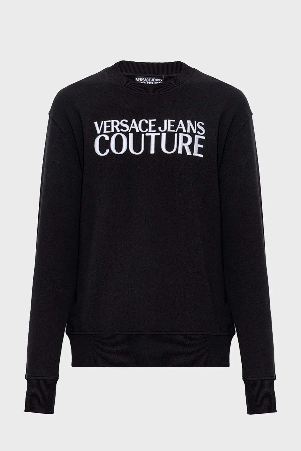 Versace Jeans Couture Pamuklu Bisiklet Yaka Erkek Sweat 74GAIT02 CF01T 899 SİYAH - 3