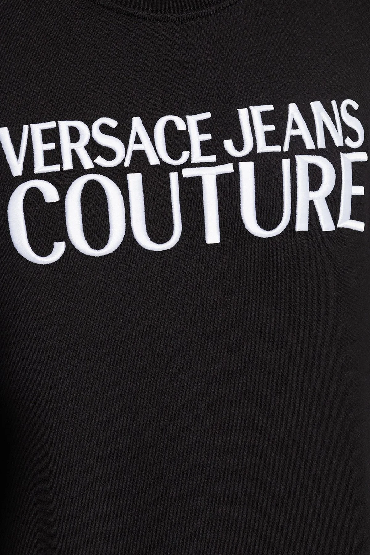 Versace Jeans Couture Pamuklu Bisiklet Yaka Erkek Sweat 74GAIT02 CF01T 899 SİYAH - 4