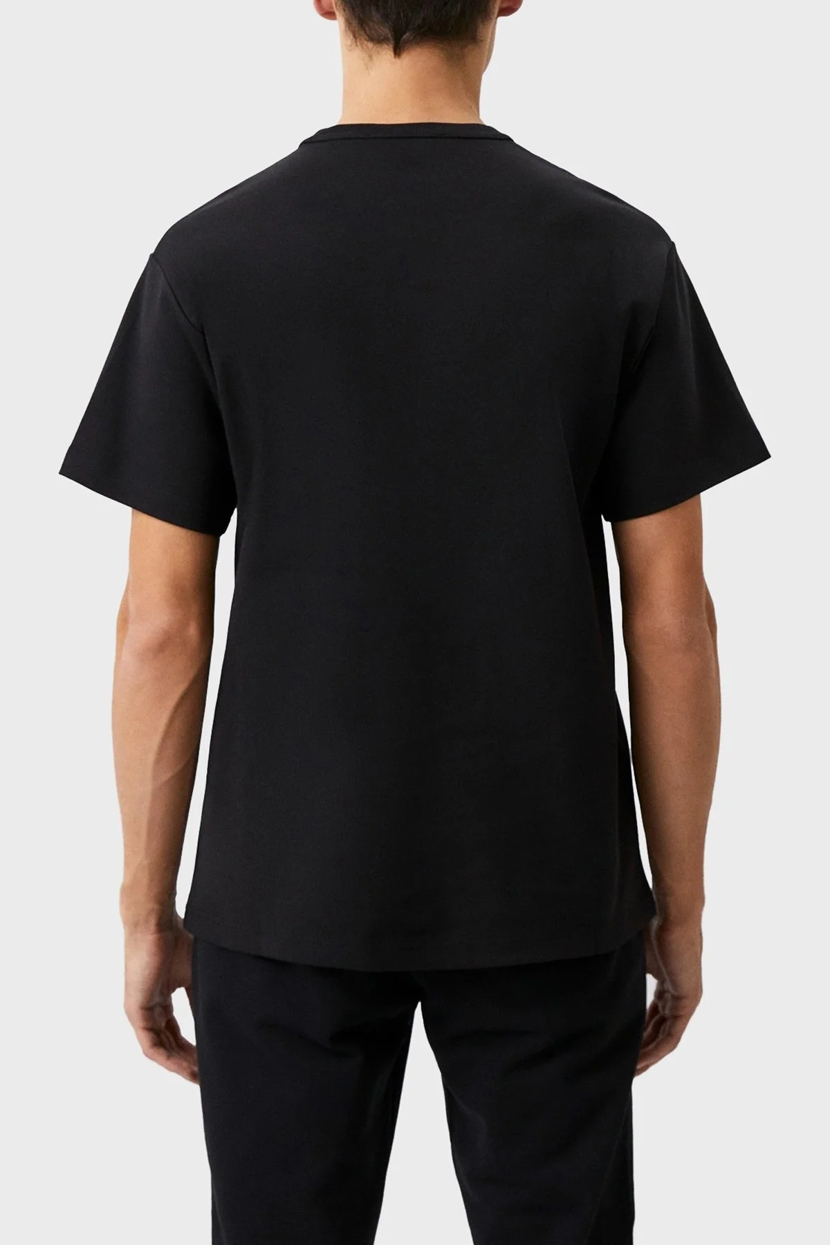 Versace Jeans Couture Pamuklu Bisiklet Yaka Erkek T Shirt 74GAHF02 CJ01F 899 SİYAH - 2