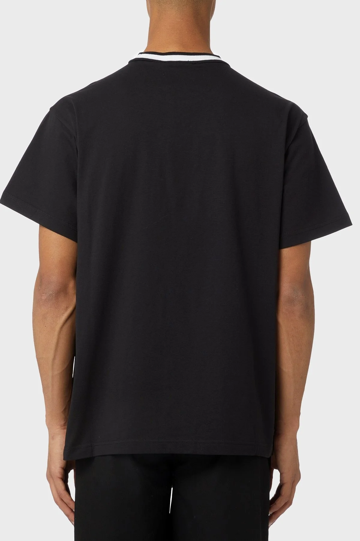 Versace Jeans Couture Pamuklu Bisiklet Yaka Erkek T Shirt 74GAHF03 CJ03F 899 SİYAH - 2