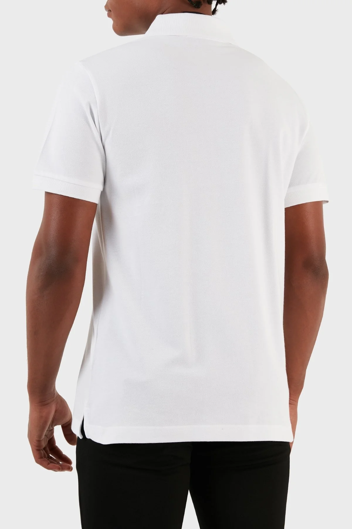 Versace Jeans Couture Pamuklu Düğmeli Erkek Polo Yaka T Shirt 74GAGT10 CJ01T G03 BEYAZ - 2