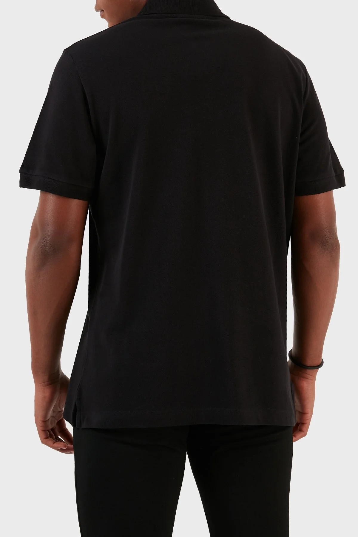 Versace Jeans Couture Pamuklu Düğmeli Erkek Polo Yaka T Shirt 74GAGT10 CJ01T G89 SİYAH - 2