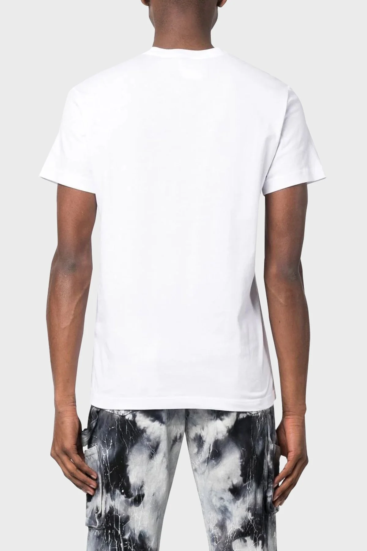 Versace Jeans Couture Pamuklu Regular Fit Bisiklet Yaka Erkek T Shirt 74GAHG02 CJ00G G03 BEYAZ - 2