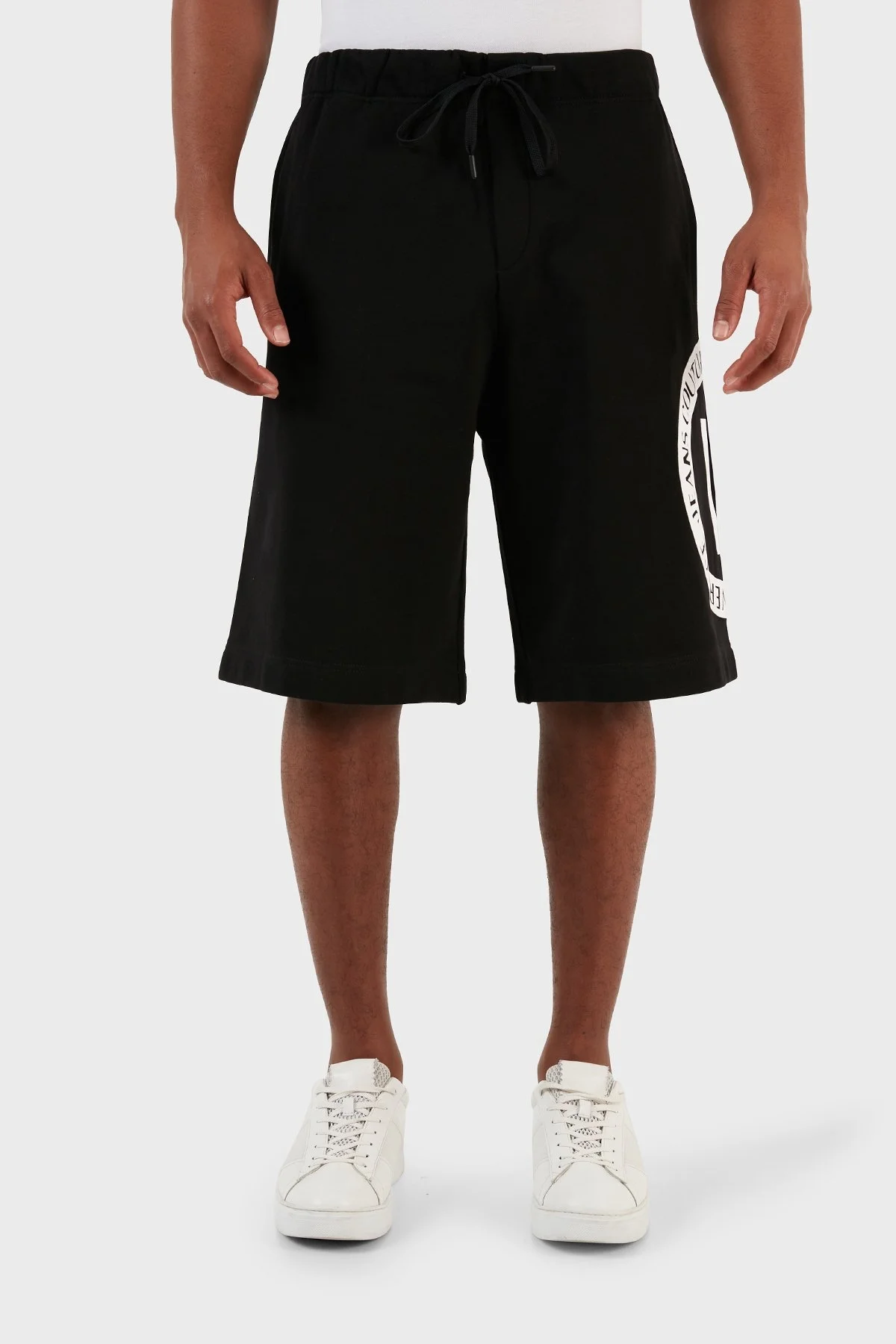 Versace Jeans Couture Pamuklu Regular Fit Cepli Erkek Short 74GADI03 CF00I 899 SİYAH - 8