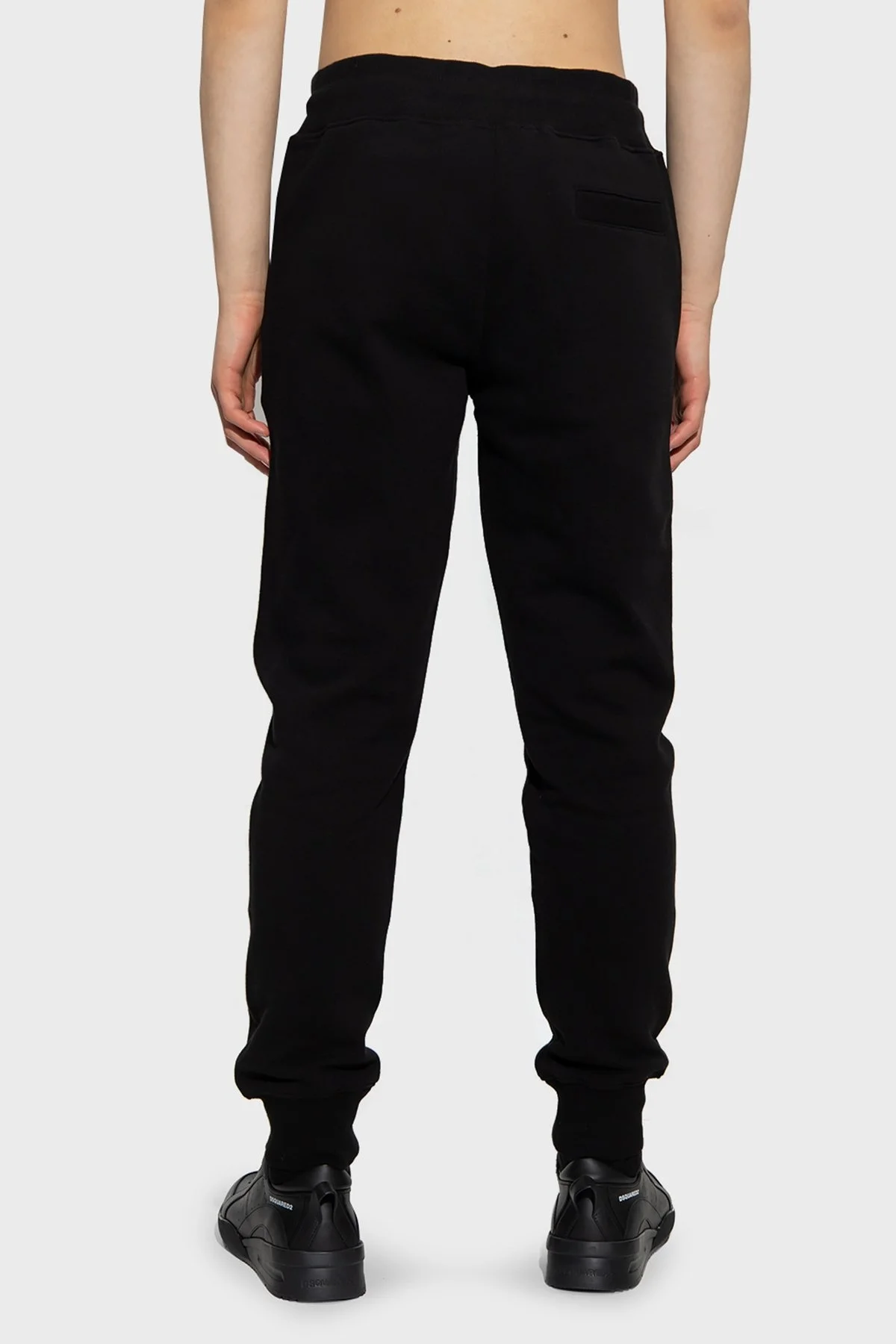 Versace Jeans Couture Pamuklu Regular Fit Cepli Jogger Spor Erkek Pantolon 73GAAT06 CF00T G89 SİYAH - 3
