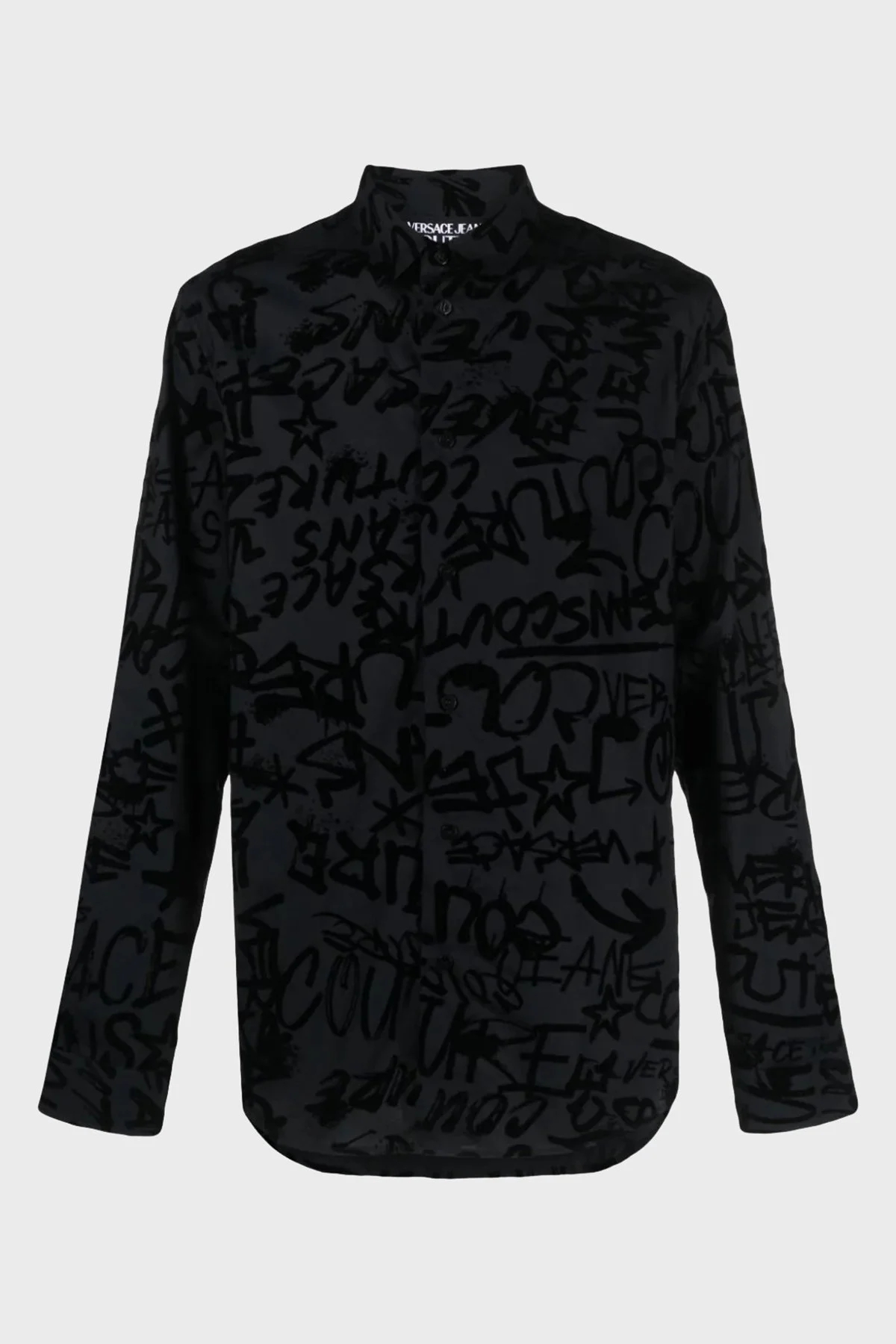 Versace Jeans Couture Pamuklu Regular Fit Erkek Gömlek 75GAL2S0 NS303 899 SİYAH - 5