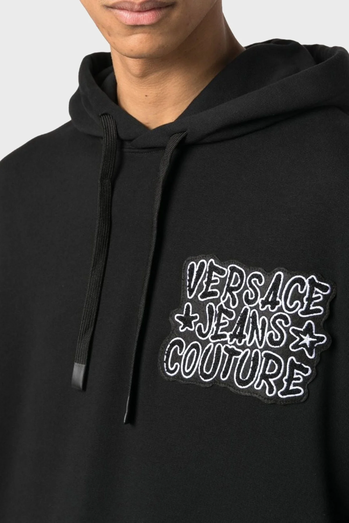 Versace Jeans Couture Pamuklu Relaxed Fit Erkek Sweat 75GAI3C2 F0002 899 SİYAH - 9