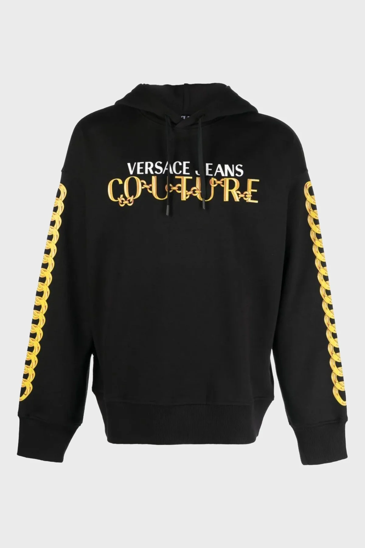 Versace Jeans Couture Pamuklu Relaxed Fit Erkek Sweat 75GAIF01 CF00F G89 SİYAH - 10