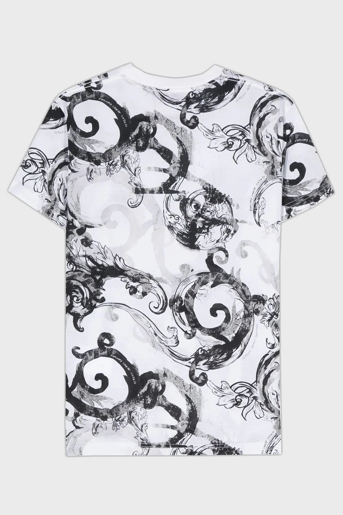 Versace Jeans Couture Pamuklu Slim Fit Bisiklet Yaka Erkek T Shirt 76GAH6S0 JS287 003 BEYAZ - 6