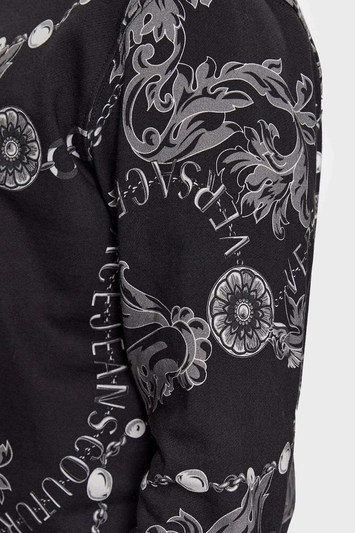 Versace Jeans Couture Regular Fit Bisiklet Yaka Erkek Sweat 75GAI3R0 FS102 899 SİYAH - 4