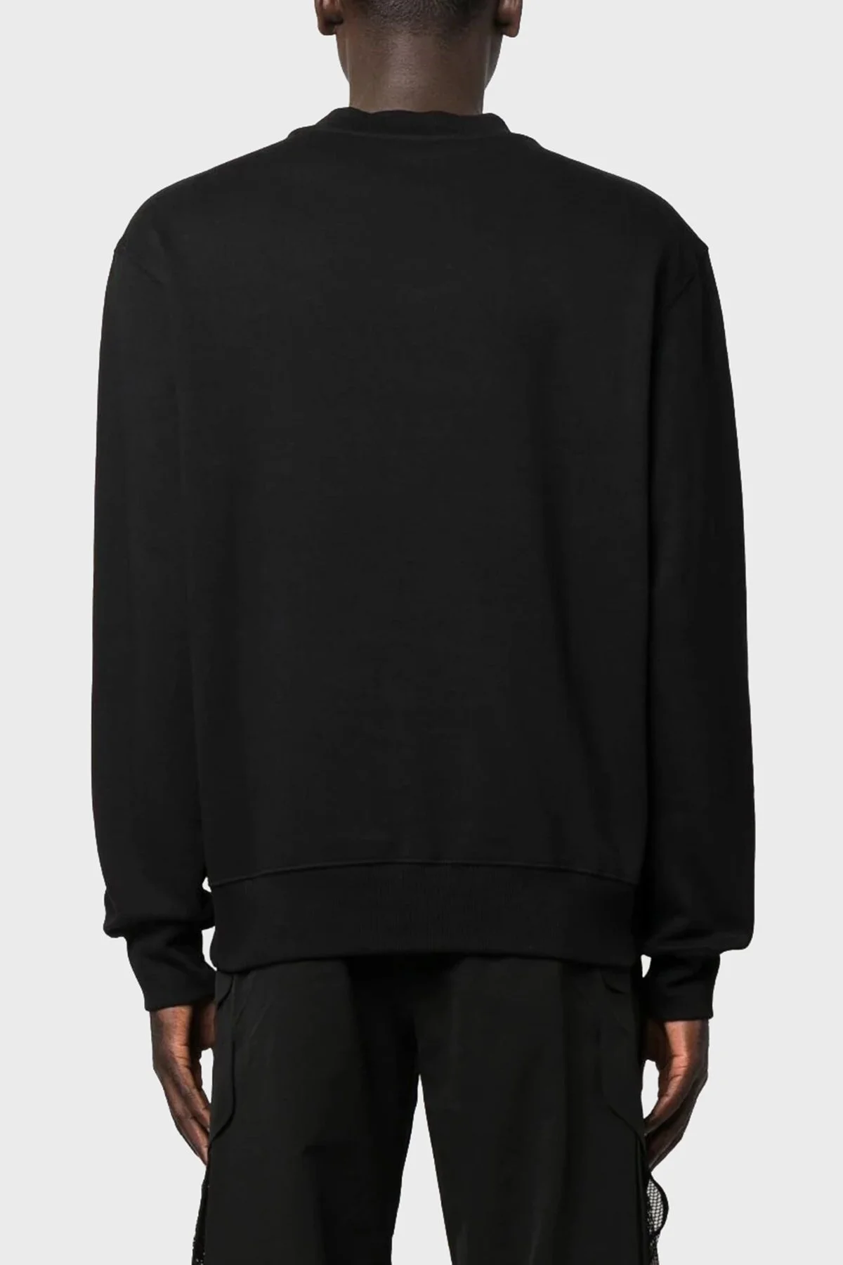 Versace Jeans Couture Relaxed Fit Bisiklet Yaka Erkek Sweat 75GAIE01 CF02E 899 SİYAH - 8