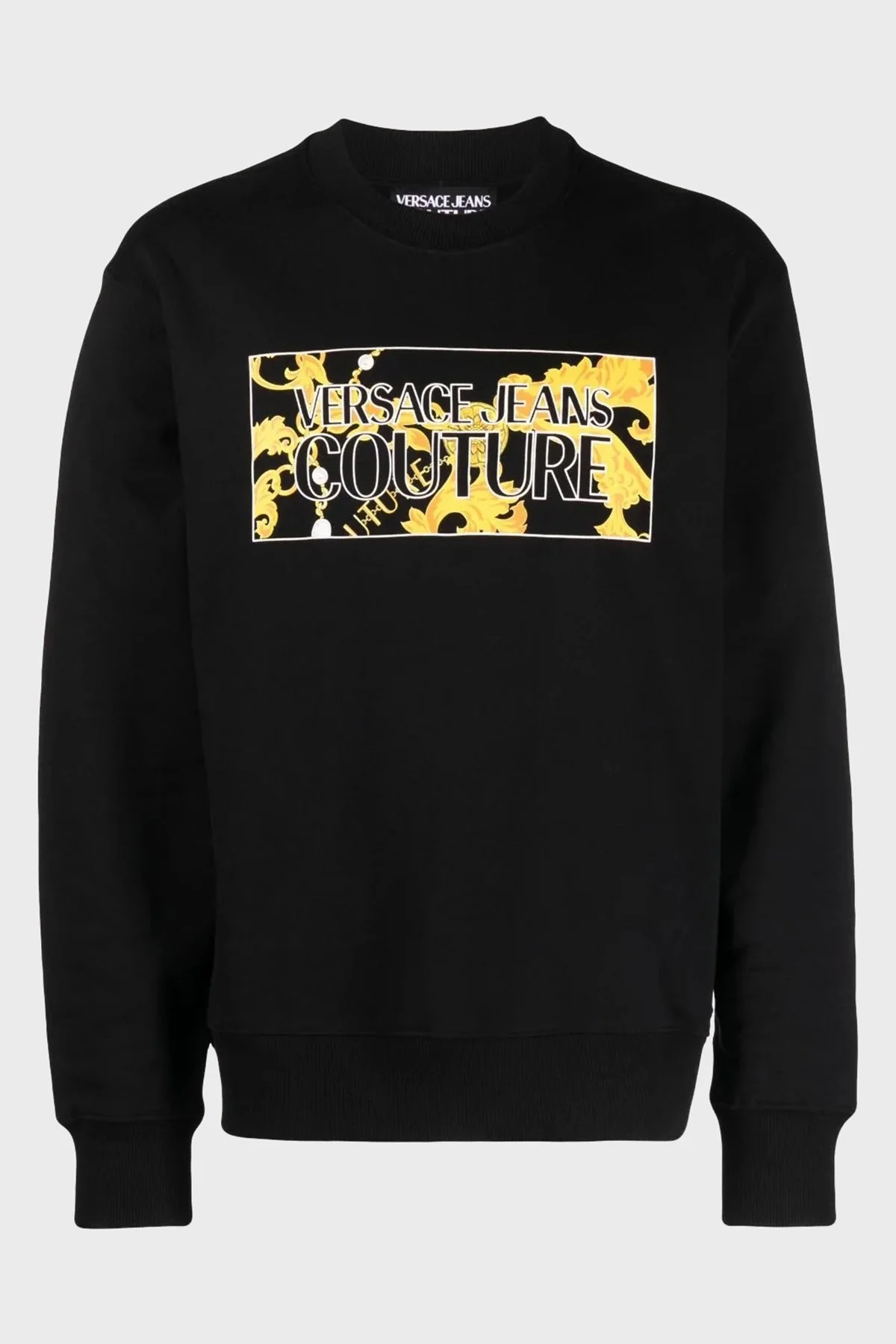 Versace Jeans Couture Relaxed Fit Bisiklet Yaka Erkek Sweat 75GAIE01 CF02E 899 SİYAH - 10