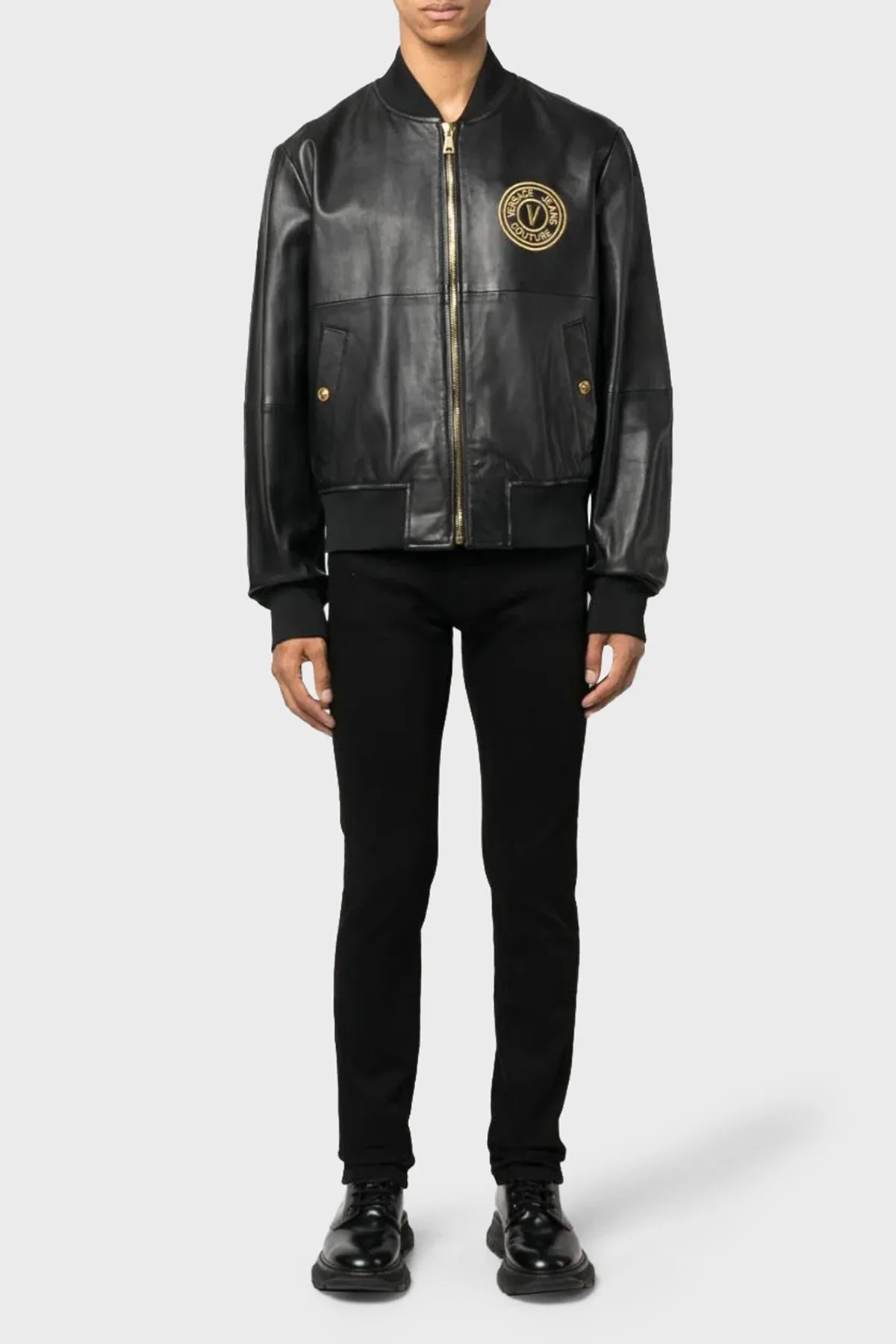 Versace Jeans Couture Streç Pamuklu Slim Fit Jeans Erkek Kot Pantolon 75GAB5S0 CDW00 909 SİYAH - 1