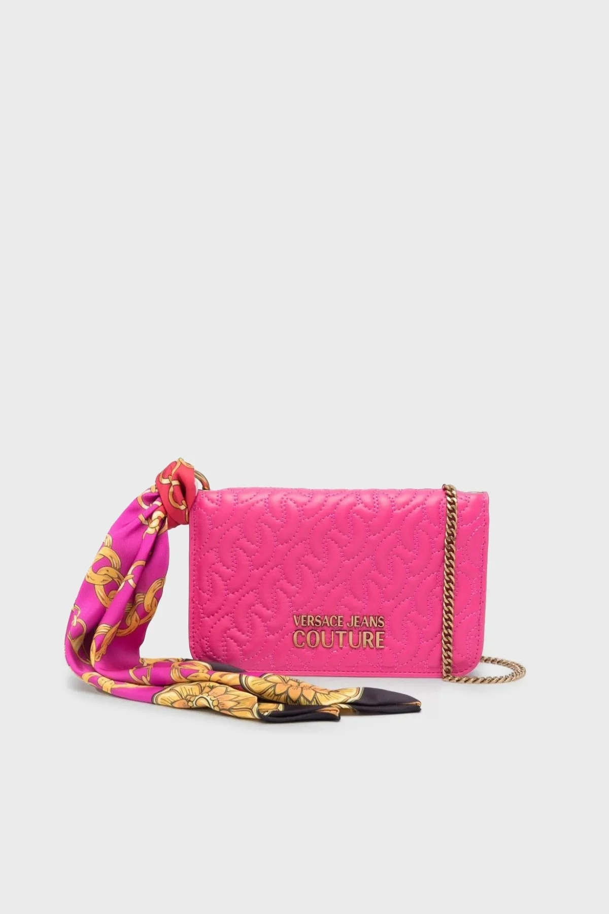 Versace Jeans Couture Zincir Askılı Fularlı Bayan Çanta 75VA5PA6 ZS803 455 FUŞYA - 1