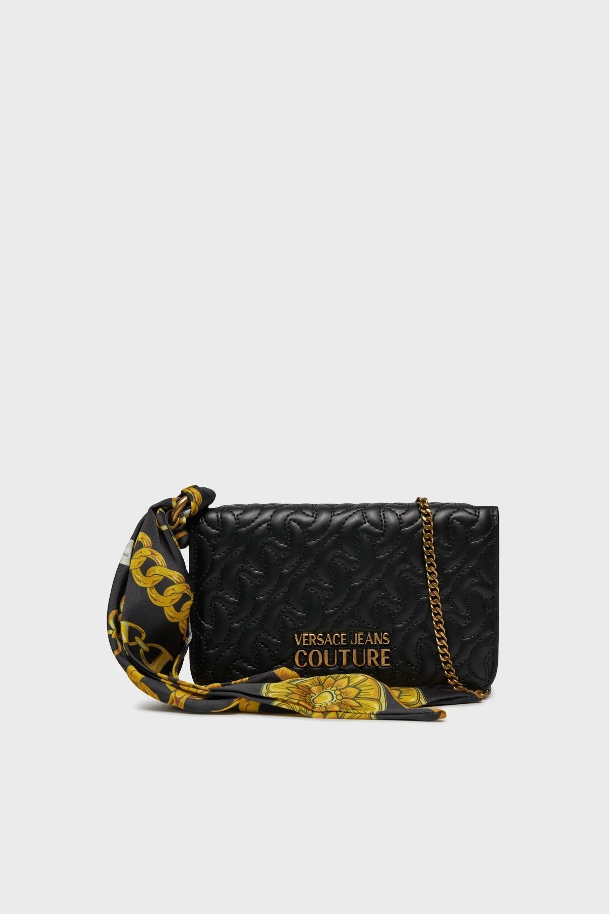 Versace Jeans Couture Zincir Askılı Fularlı Bayan Çanta 75VA5PA6 ZS803 899 SİYAH - 1