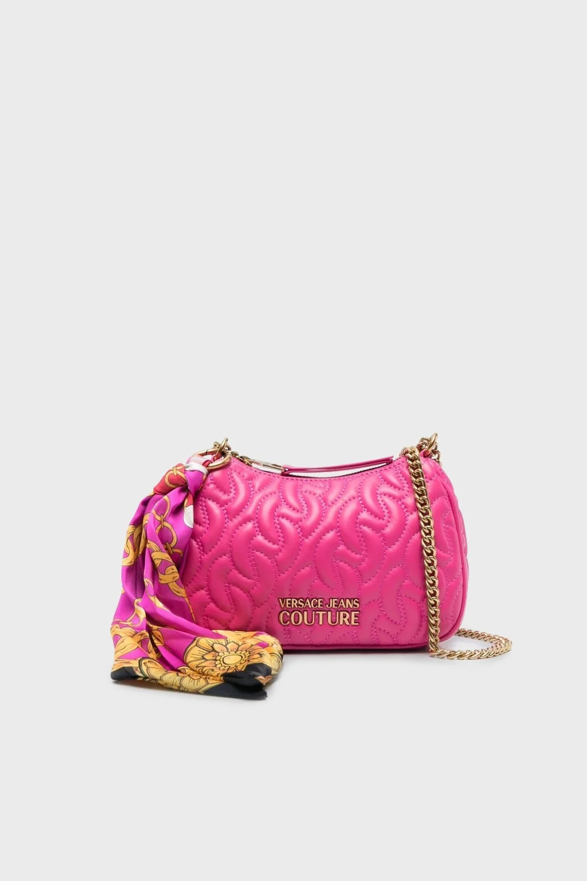 Versace Jeans Couture Zincir Askılı Fularlı Kapitone Bayan Çanta 75VA4BA7 ZS803 455 FUŞYA - 1