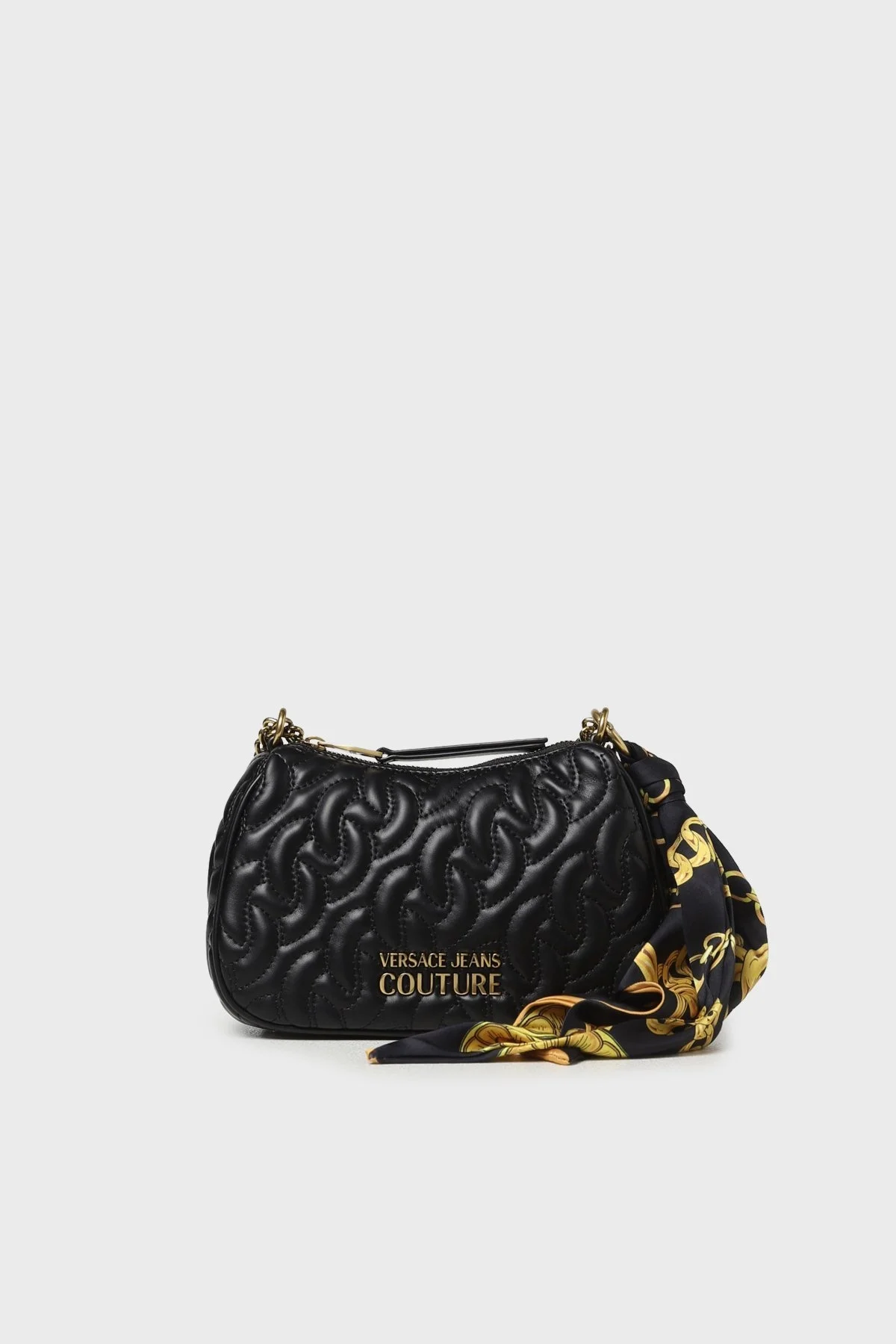 Versace Jeans Couture Zincir Askılı Fularlı Kapitone Bayan Çanta 75VA4BA7 ZS803 899 SİYAH - 1