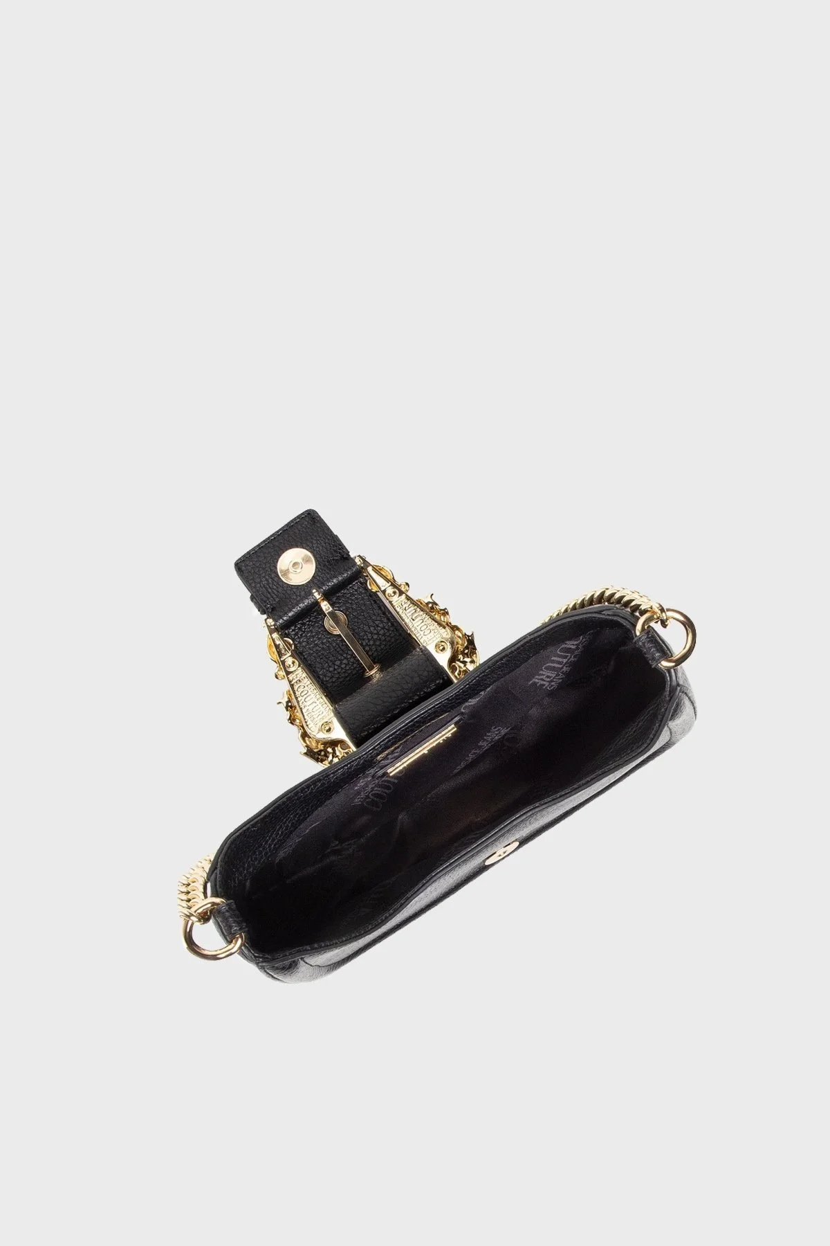 Versace Logolu Çıkarılabilir Uzatma Askılı Bayan Çanta 74VA4BF5 ZS413 899 SİYAH - 6