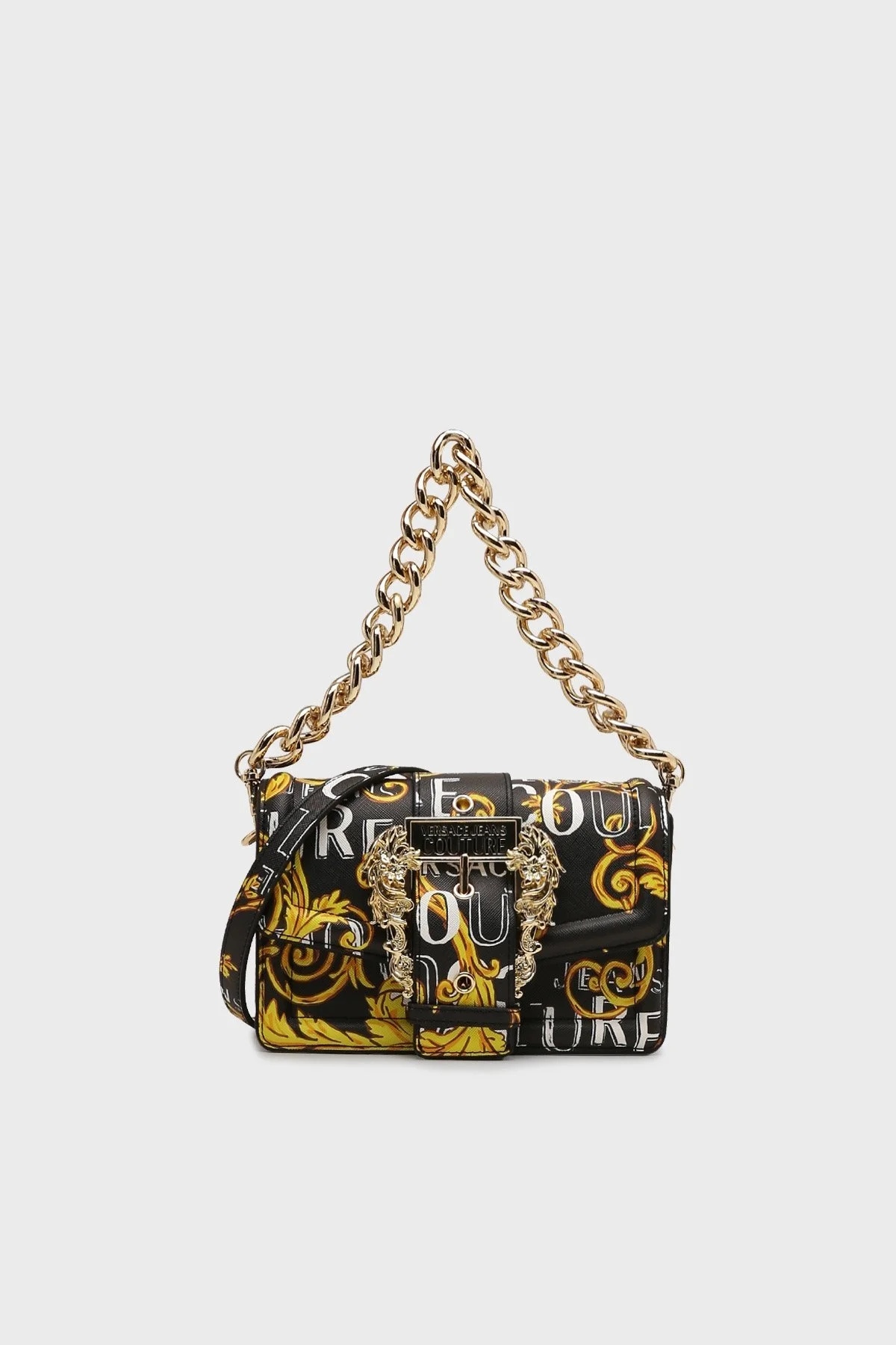 Versace Jeans Couture Logolu Çıkarılabilir Uzatma Askılı Bayan Çanta 74VA4BFC ZS597 G89 SİYAH - 1