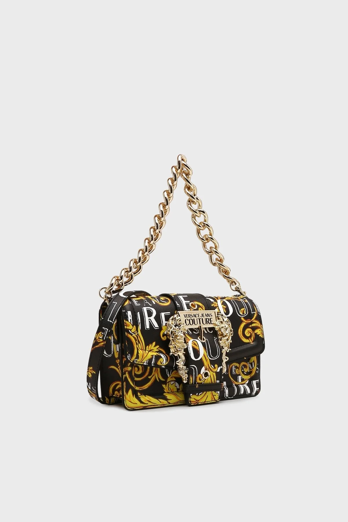 Versace Jeans Couture Logolu Çıkarılabilir Uzatma Askılı Bayan Çanta 74VA4BFC ZS597 G89 SİYAH - 3