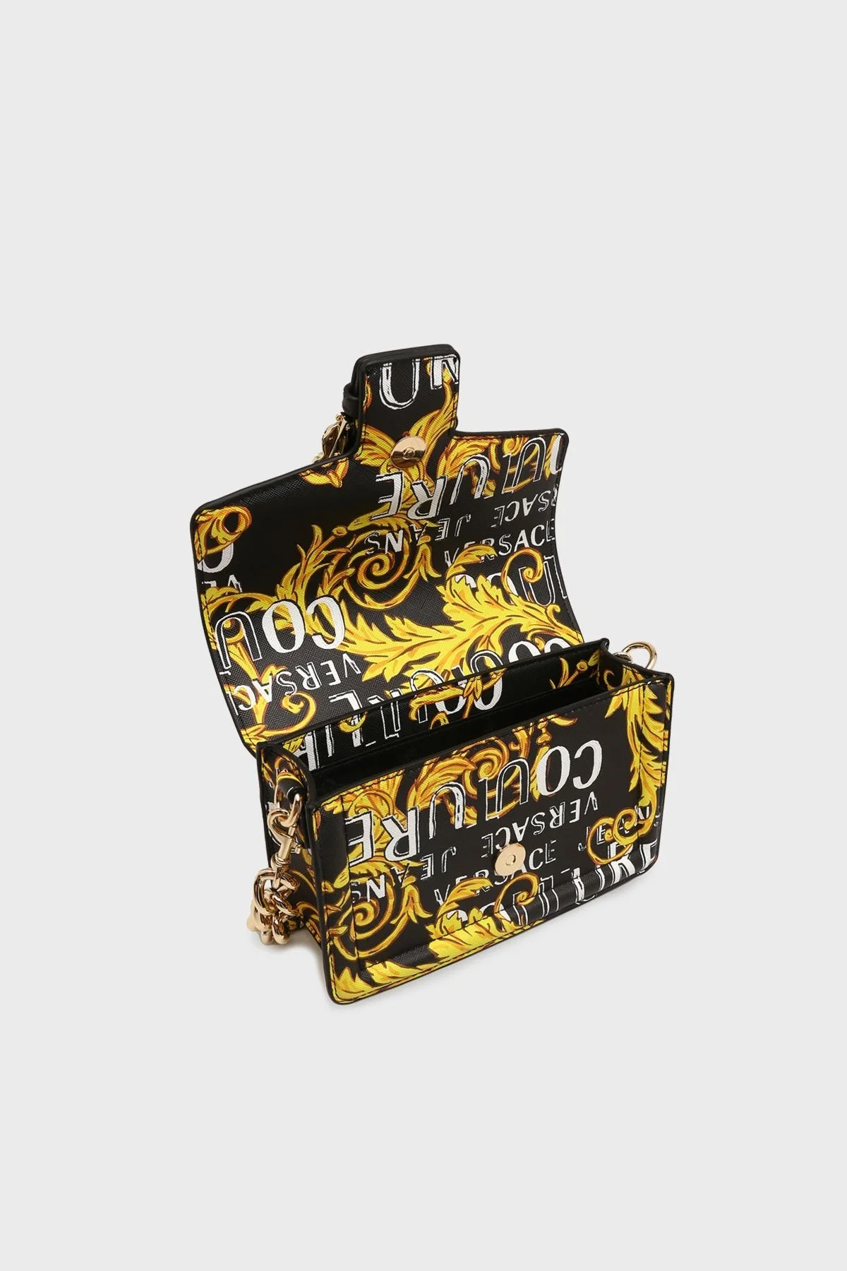 Versace Jeans Couture Logolu Çıkarılabilir Uzatma Askılı Bayan Çanta 74VA4BFC ZS597 G89 SİYAH - 5