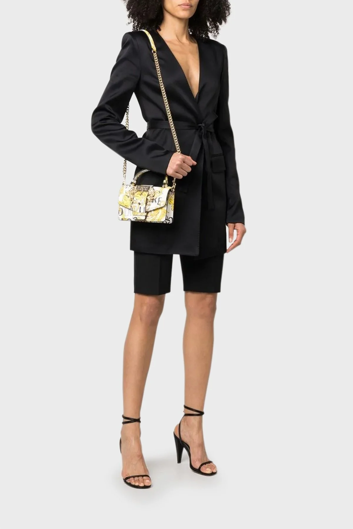 Versace Jeans Couture Logolu Çıkarılabilir Zincir Askılı Bayan Çanta 74VA4BF6 ZS597 G03 BEYAZ - 2