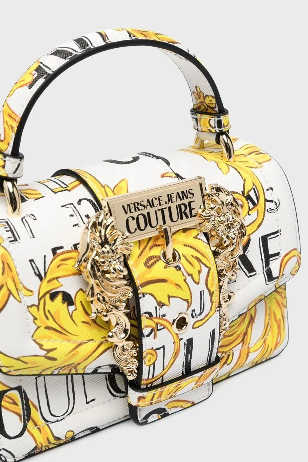 Versace Jeans Couture Logolu Çıkarılabilir Zincir Askılı Bayan Çanta 74VA4BF6 ZS597 G03 BEYAZ - 4