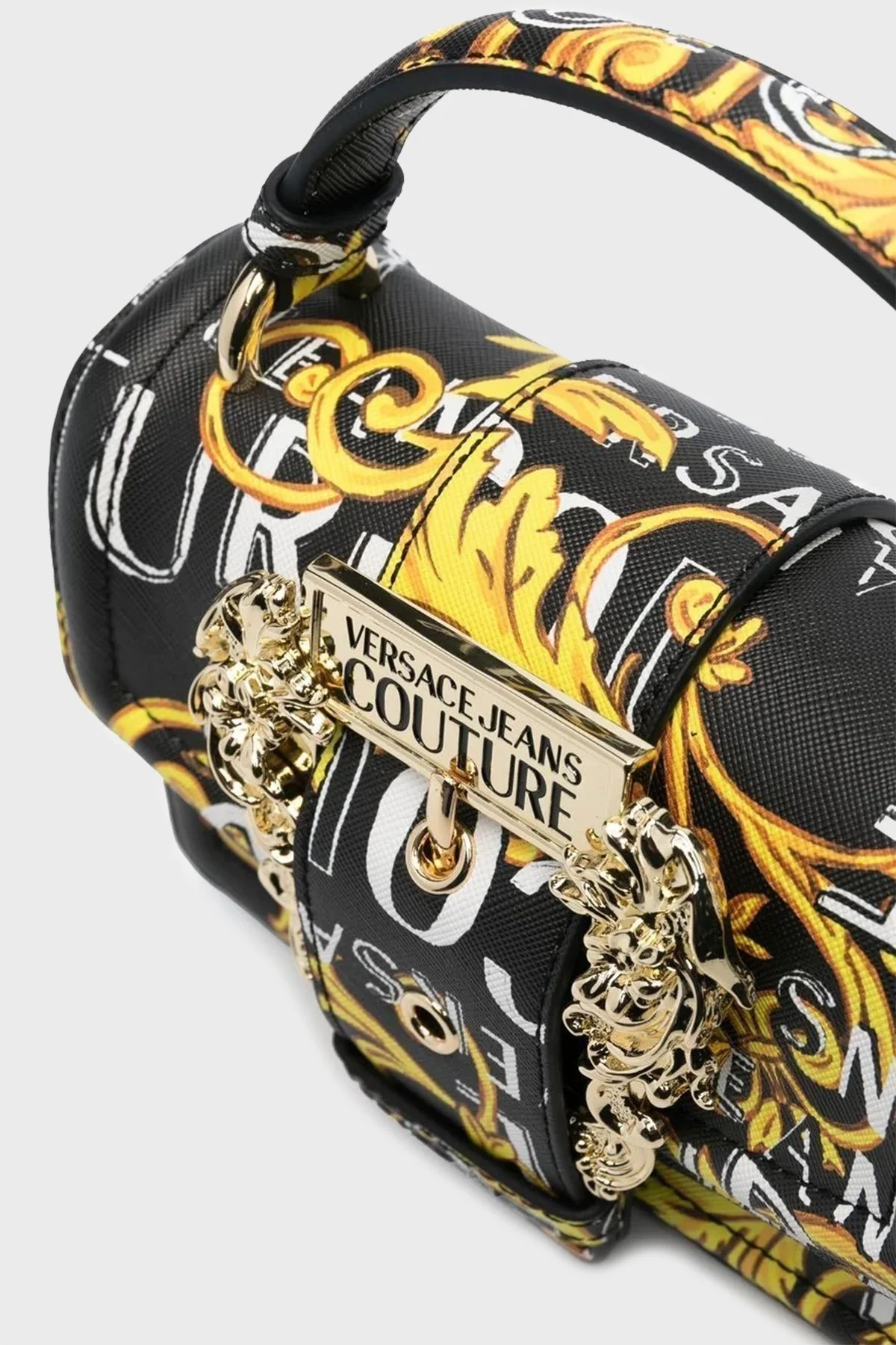 Versace Jeans Couture Logolu Çıkarılabilir Zincir Askılı Bayan Çanta 74VA4BF6 ZS597 G89 SİYAH - 3