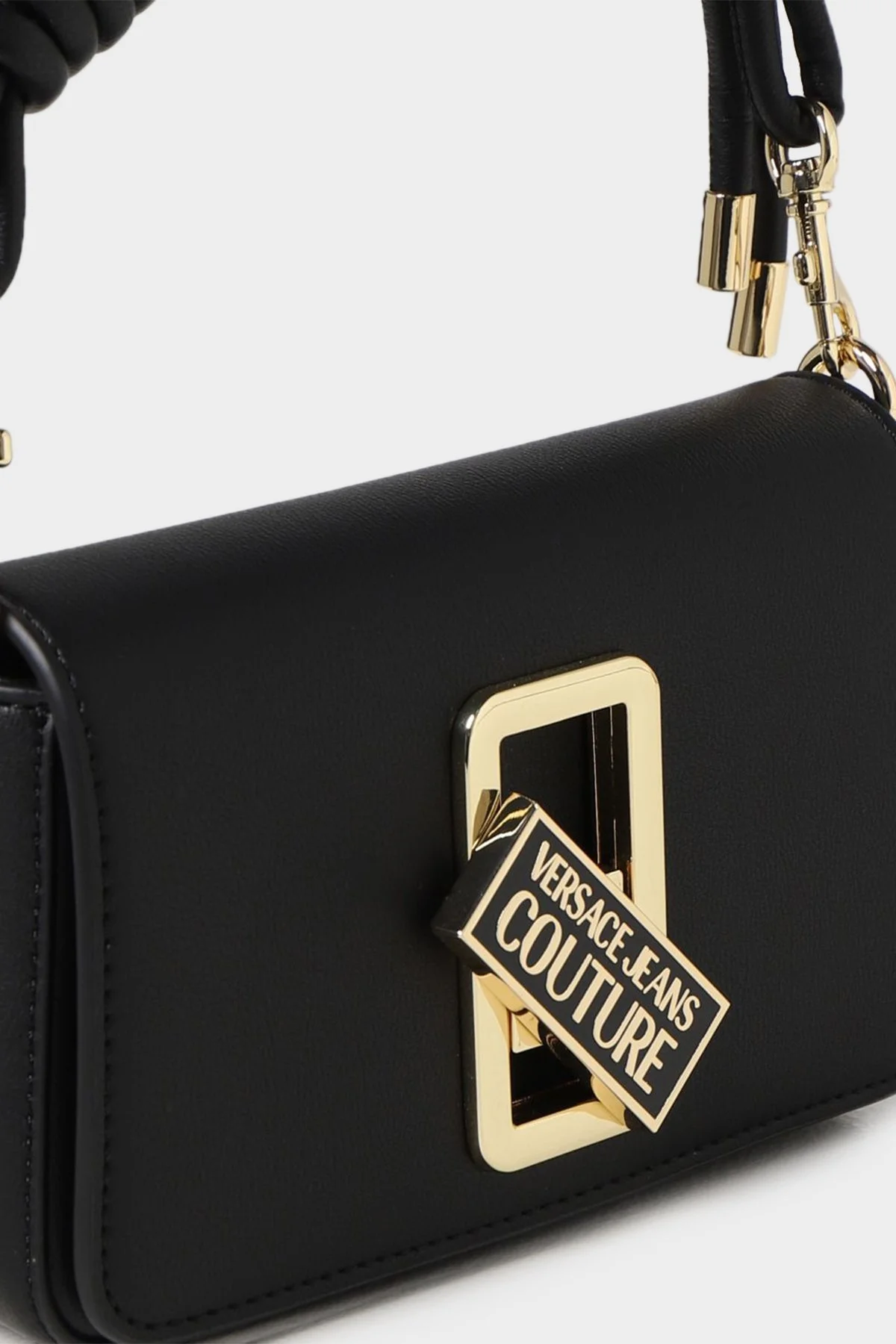 Versace Jeans Couture Logolu Çıkarılabilir Zincir Askılı Bayan Çanta 74VA4BR2 ZS585 899 SİYAH - 4