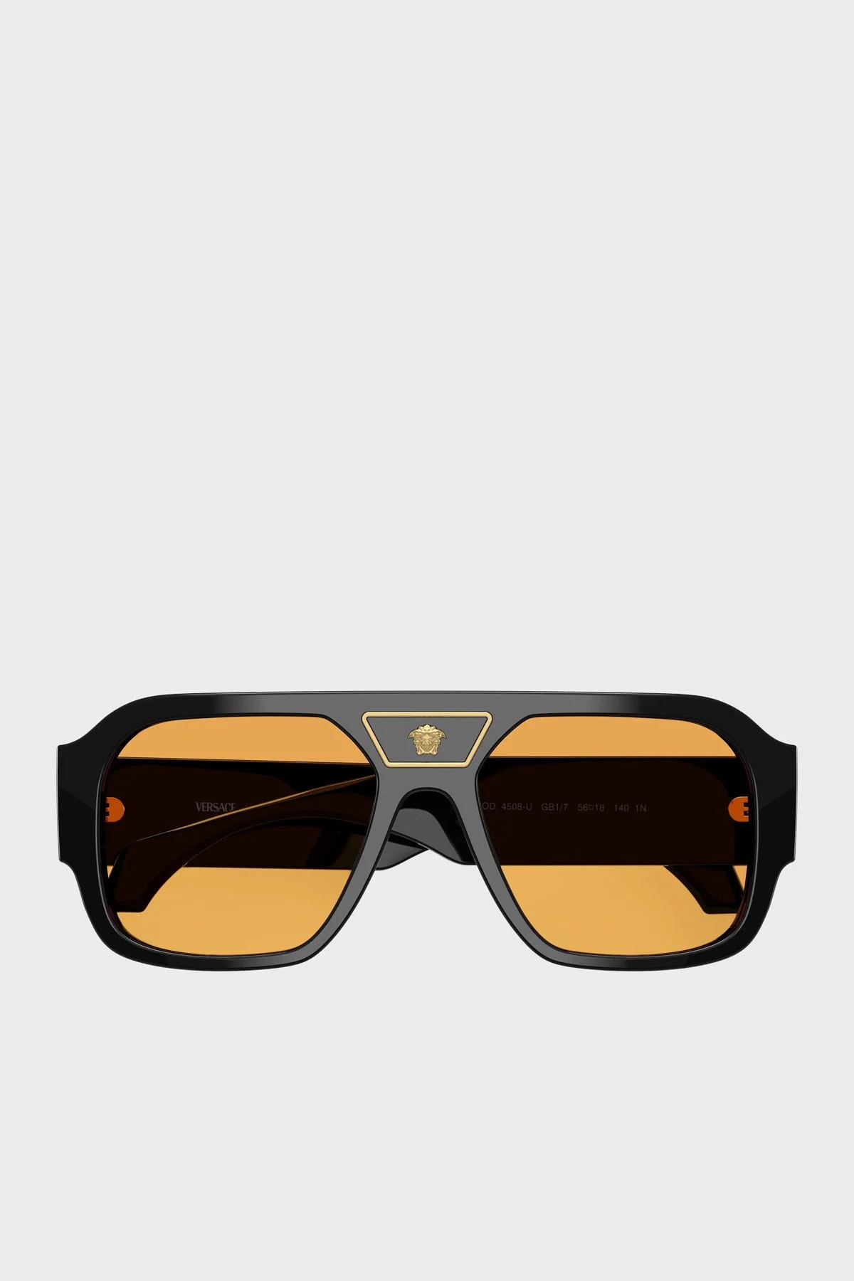 Versace Logolu Güneş Erkek Gözlük 0VE4508U GB17 56 Siyah - 4