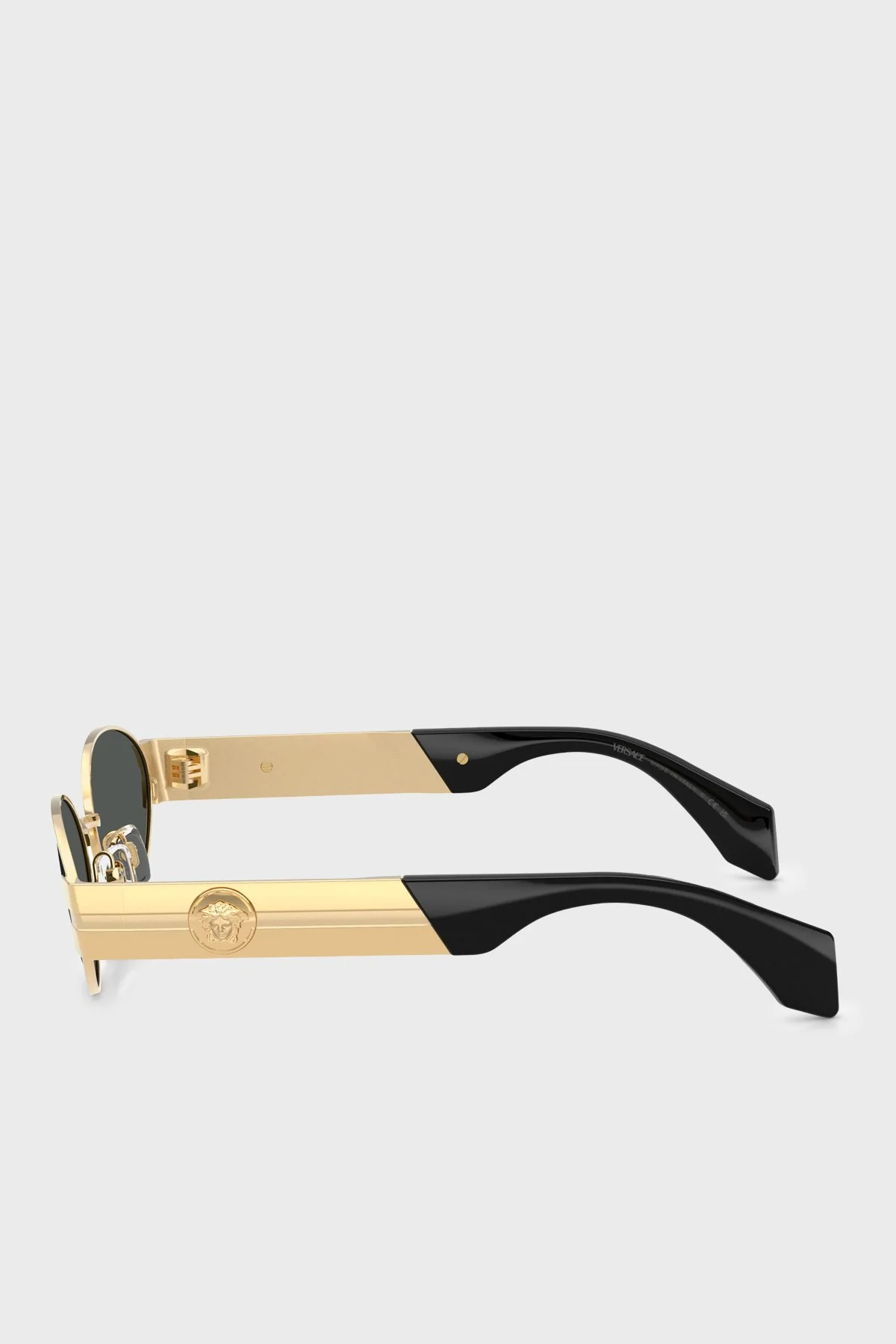Versace Logolu Oval Güneş Erkek Gözlük 0VE2301 152387 55 Altın - 3