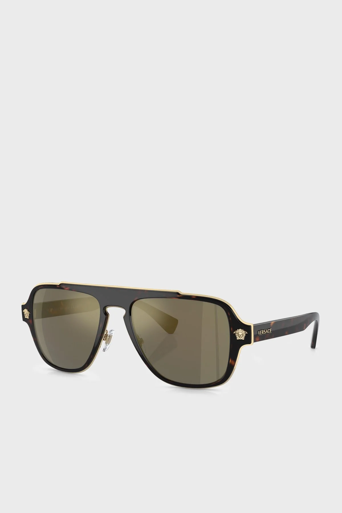 Versace Logolu Pilot Güneş Erkek Gözlük 0VE2199 12524T 56 Havana - 1