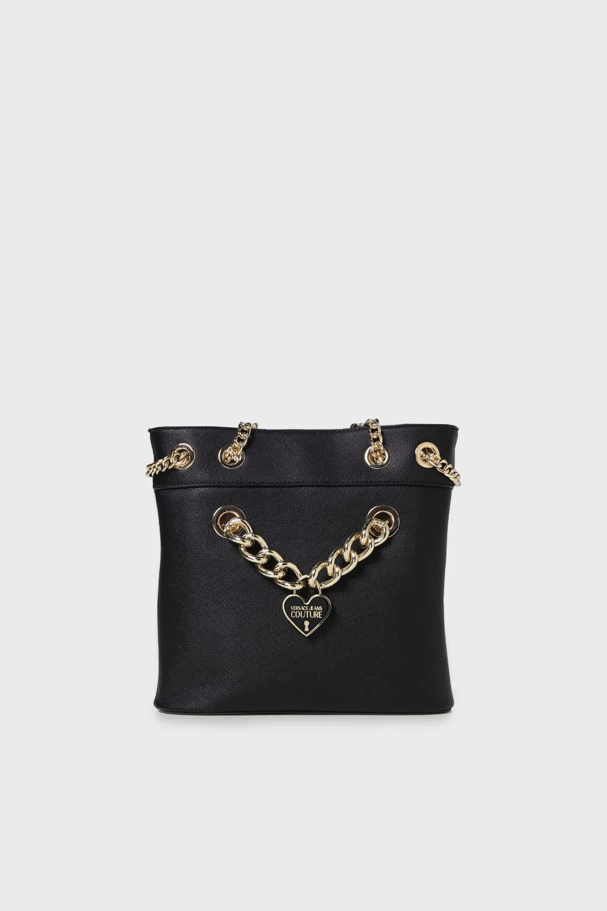 Versace Jeans Couture Logolu Zincir Askılı Bayan Çanta 74VA4BC6 ZS467 899 SİYAH - 1