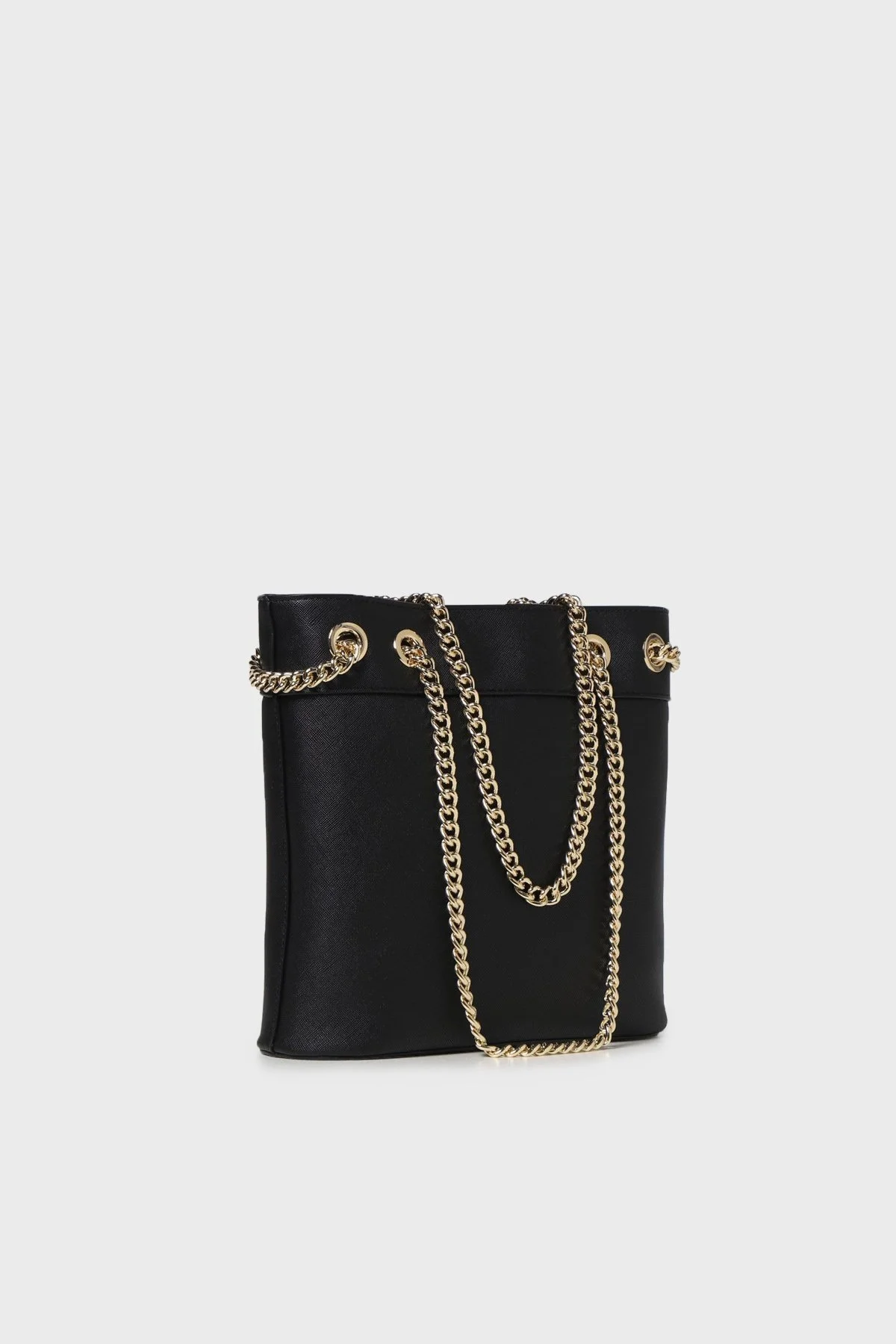 Versace Jeans Couture Logolu Zincir Askılı Bayan Çanta 74VA4BC6 ZS467 899 SİYAH - 4