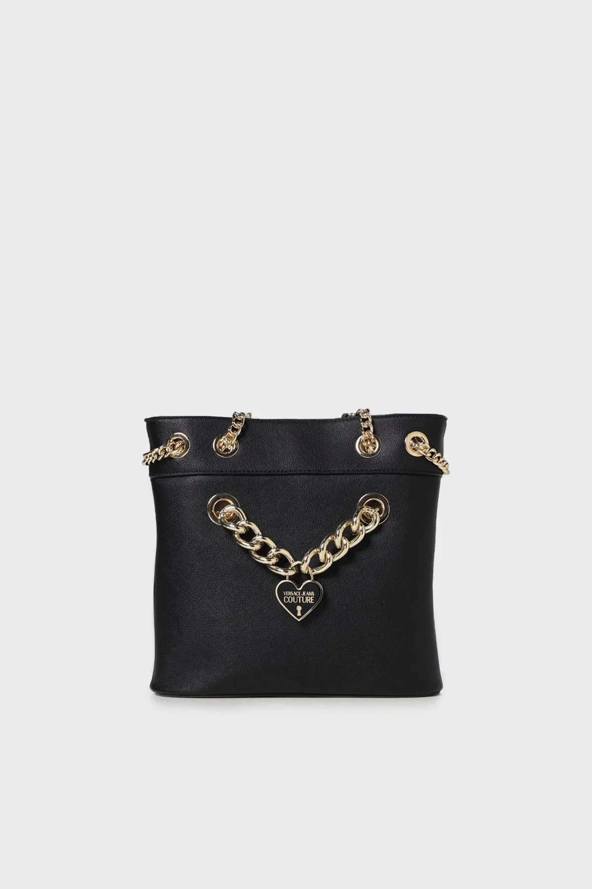 Versace Jeans Couture Logolu Zincir Askılı Bayan Çanta 74VA4BC6 ZS467 899 SİYAH - 1