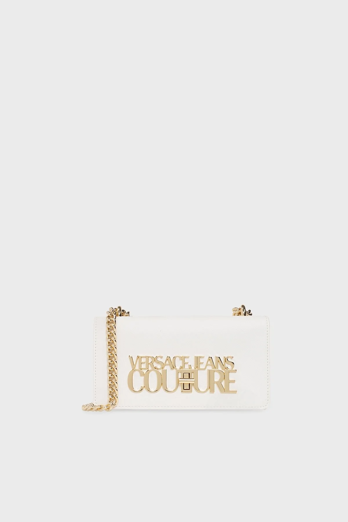 Versace Jeans Couture Logolu Zincirli Omuz Askılı Bayan Çanta 74VA4BL1 ZS467 003 BEYAZ - 1