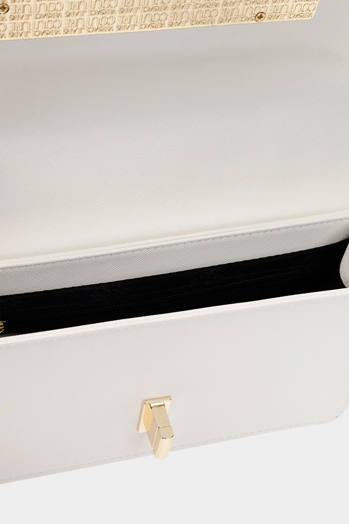 Versace Jeans Couture Logolu Zincirli Omuz Askılı Bayan Çanta 74VA4BL1 ZS467 003 BEYAZ - 5