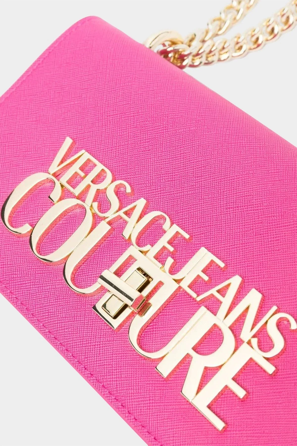 Versace Jeans Couture Logolu Zincirli Omuz Askılı Bayan Çanta 74VA4BL1 ZS467 406 FUŞYA - 4