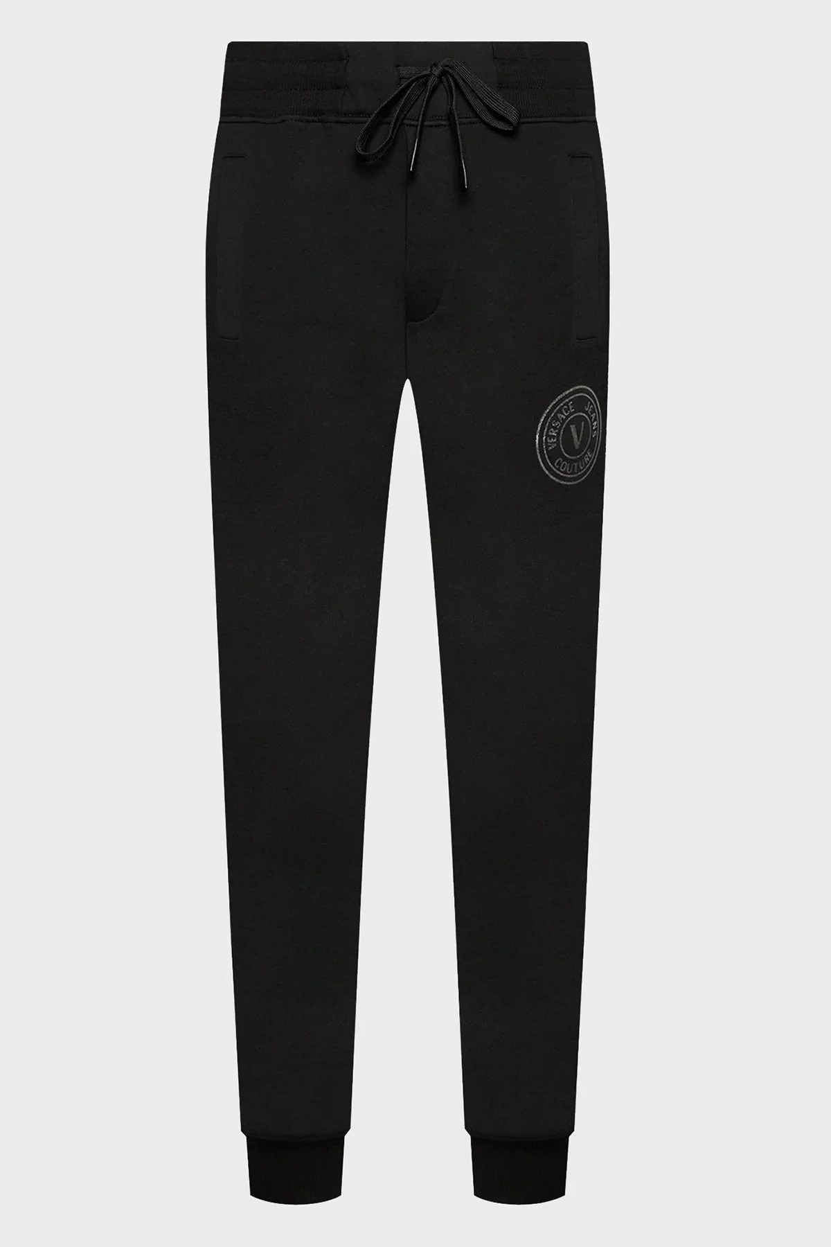 Versace Pamuklu Regular Fit Cepli Jogger Spor Erkek Pantolon 73GAAT06 CF00T C89 SİYAH - 5