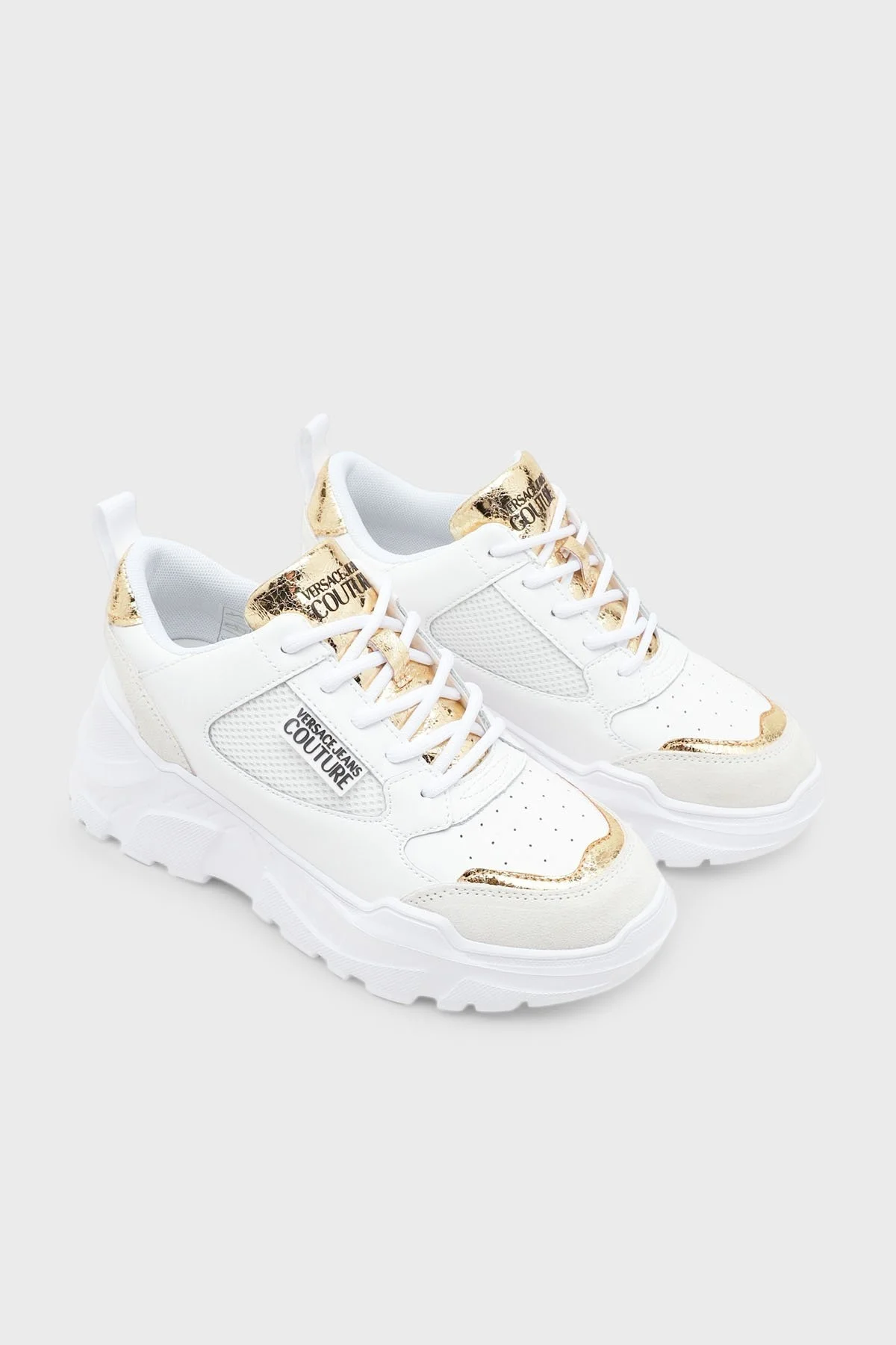 Versace Jeans Couture Sneaker Bayan Ayakkabı 74VA3SC2 ZP230 G03 BEYAZ - 3