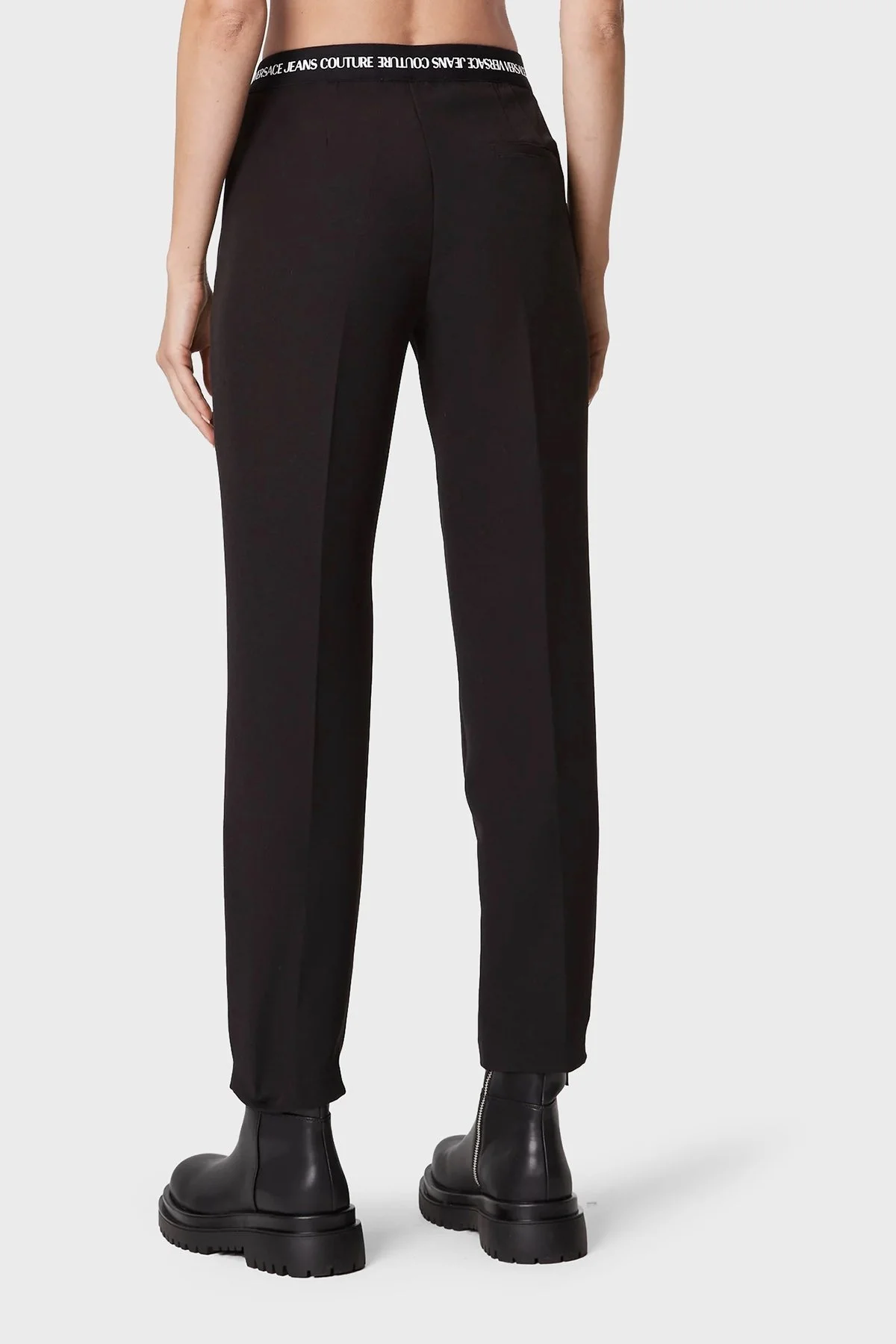 Versace Streç Normal Bel Slim Fit Düz Paça Bayan Pantolon 73HAA1A2 N0103 899 SİYAH - 3