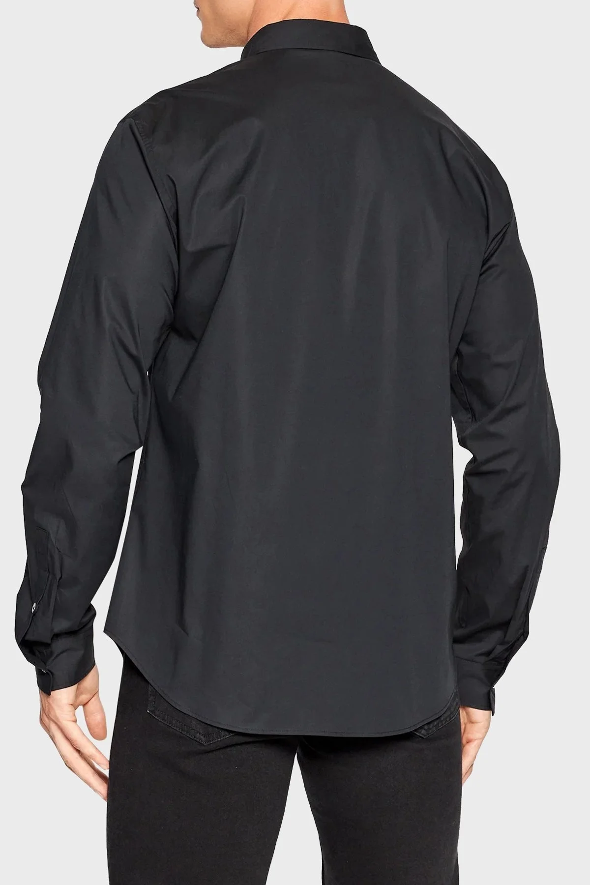 Versace Streç Pamuklu Regular Fit Erkek Gömlek 73GAL2S7 CN001 899 SİYAH - 3