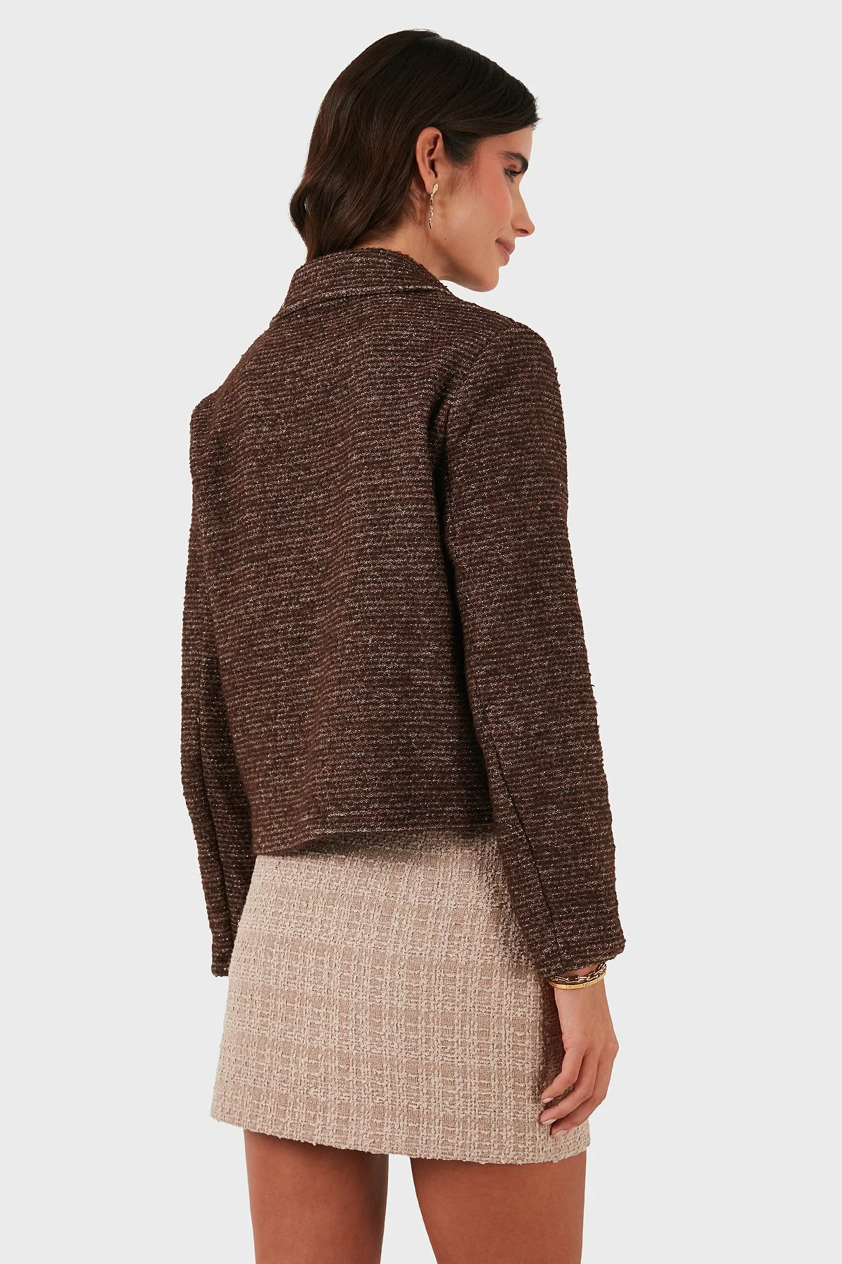 Via Dante Pamuklu Regular Fit Gömlek Yaka Bayan Ceket 268755199W KAHVE - 3